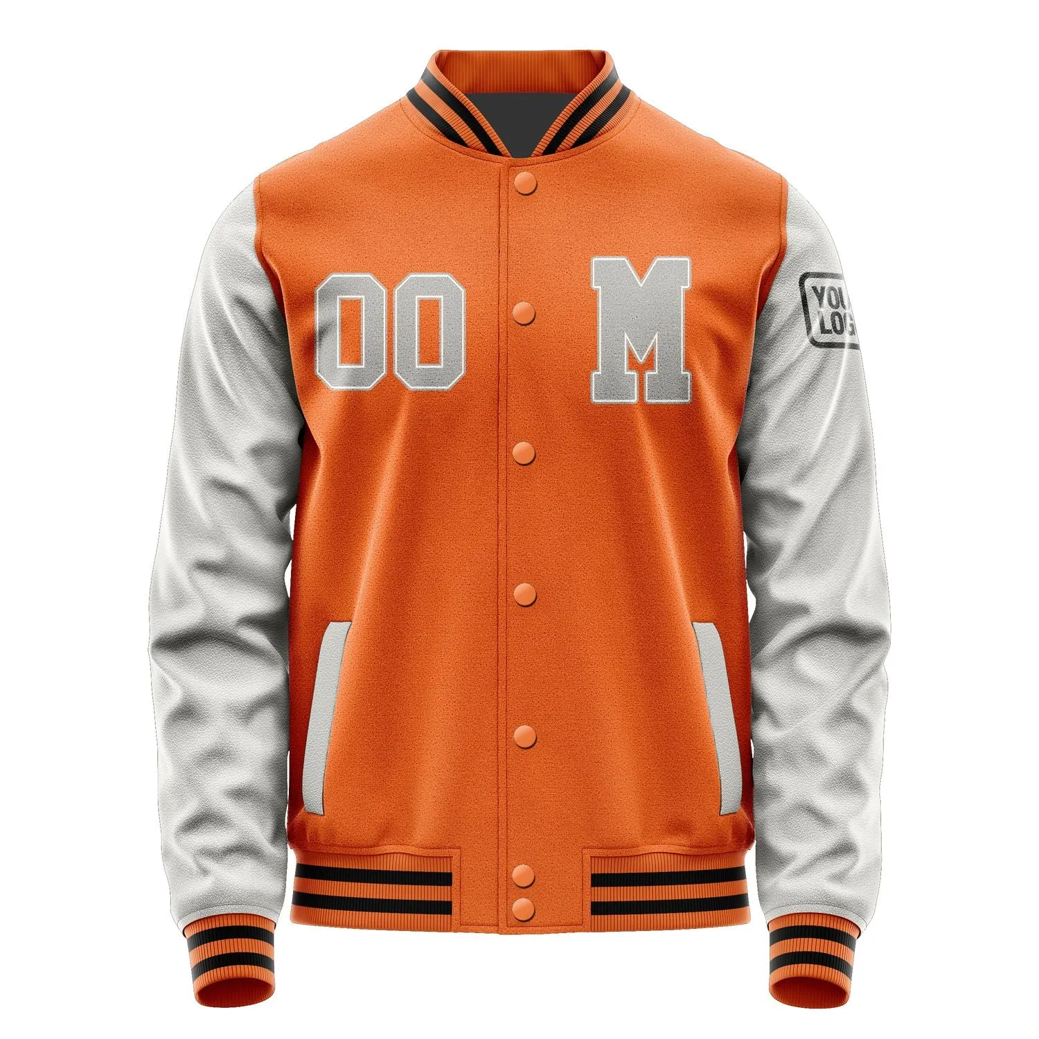 Custom Orange Gray Jacket sold by Tailorly product image thumbnail 4