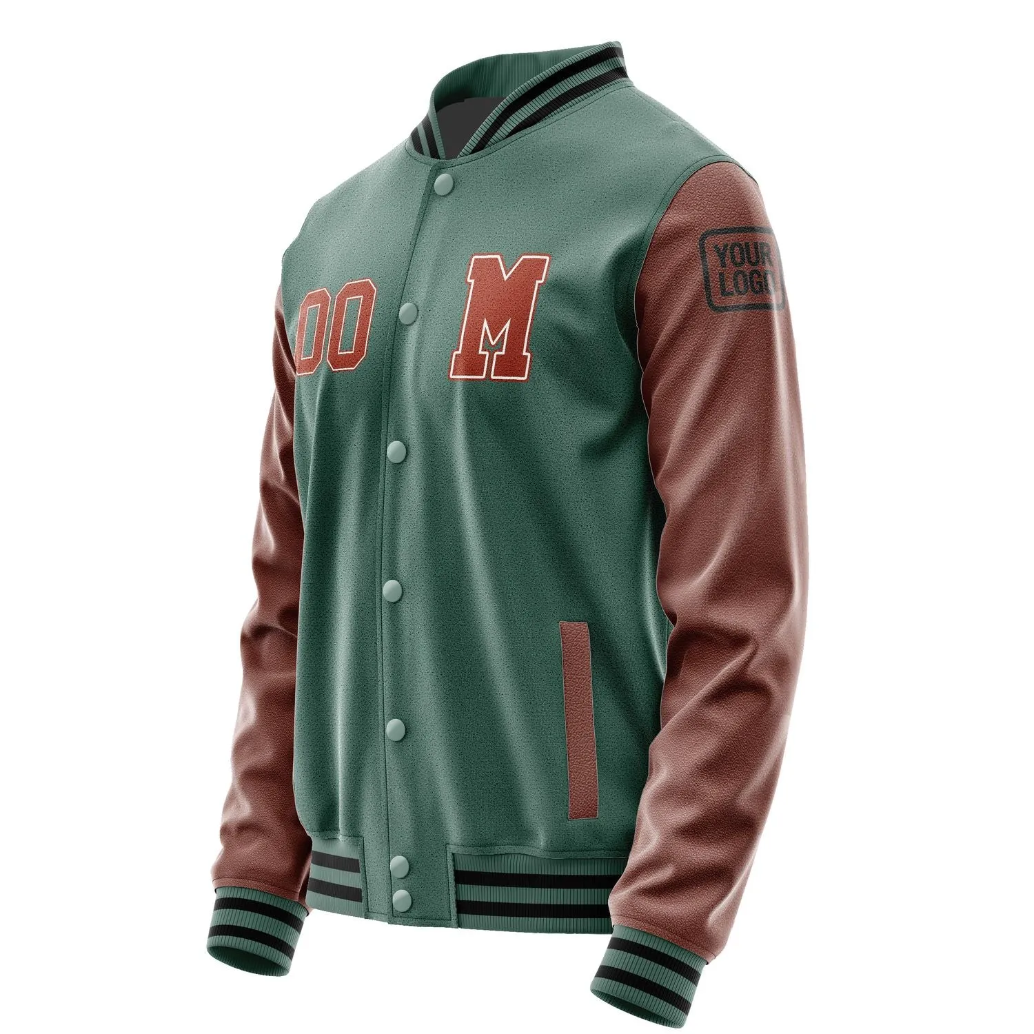 Custom Blue Green Coral Red Jacket sold by Tailorly product image thumbnail 2