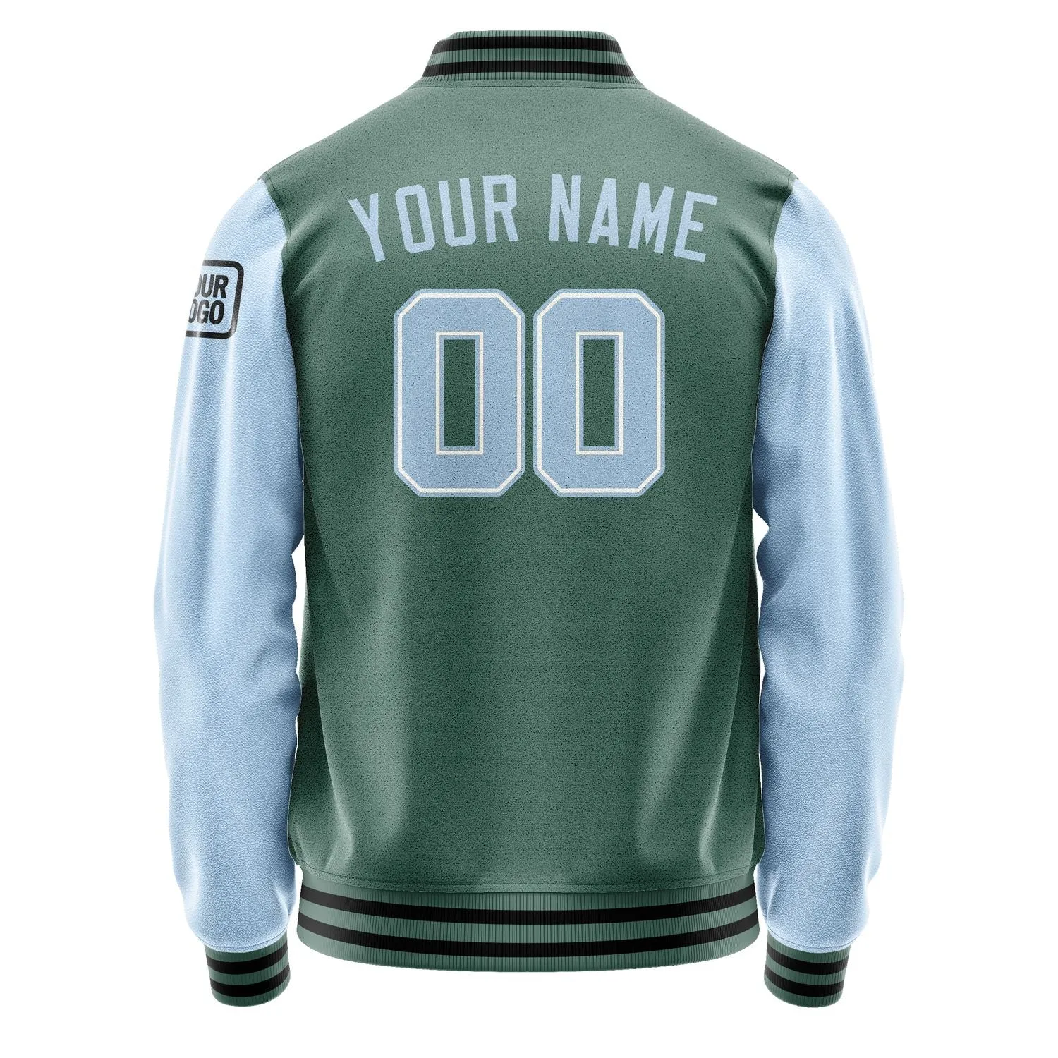 Custom Blue Green Light Blue Jacket sold by Tailorly product image thumbnail 3