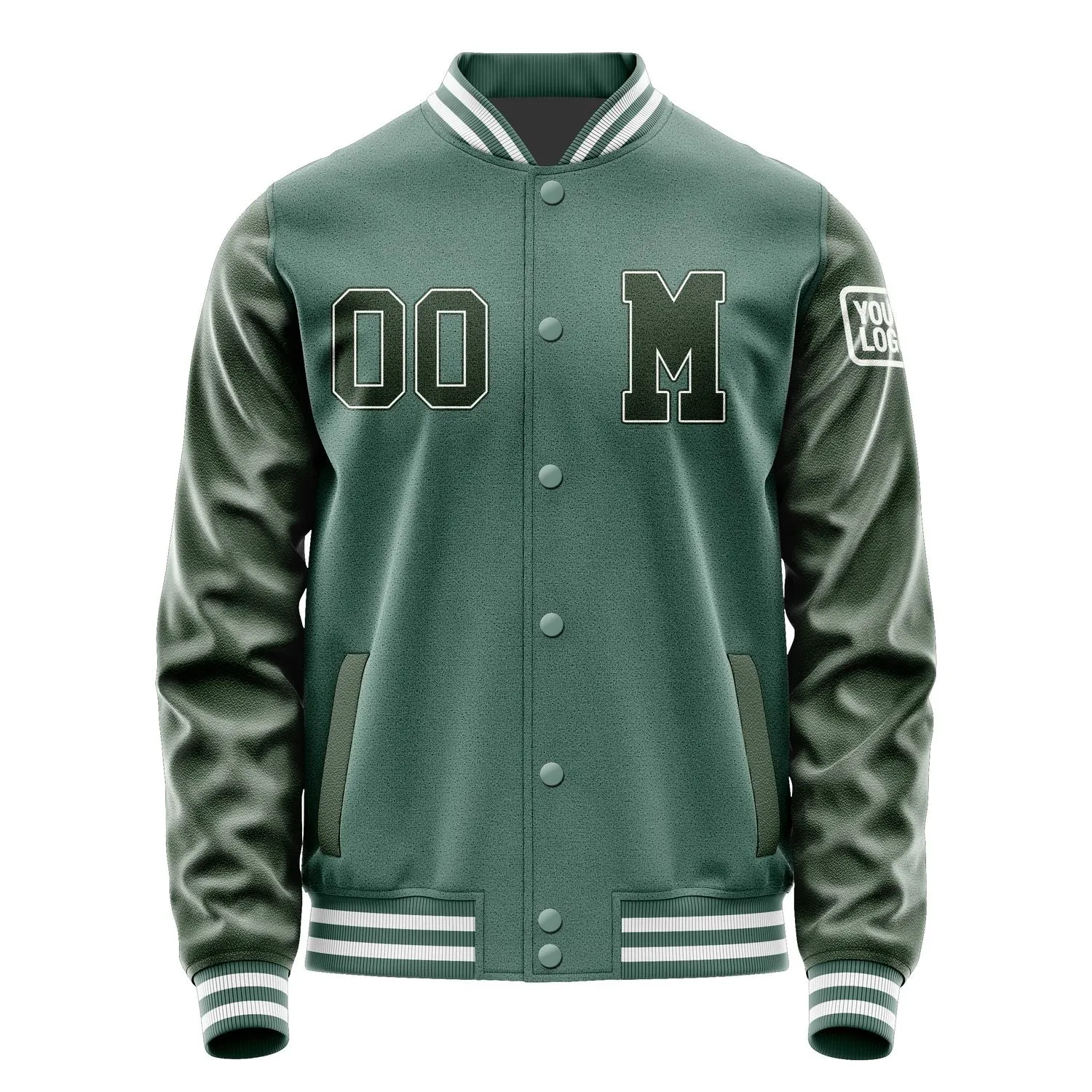 Custom Blue Green Dark Green Jacket sold by Tailorly product image thumbnail 4