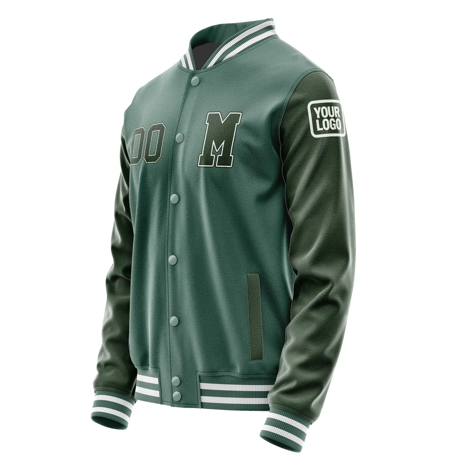 Custom Blue Green Dark Green Jacket sold by Tailorly product image thumbnail 2