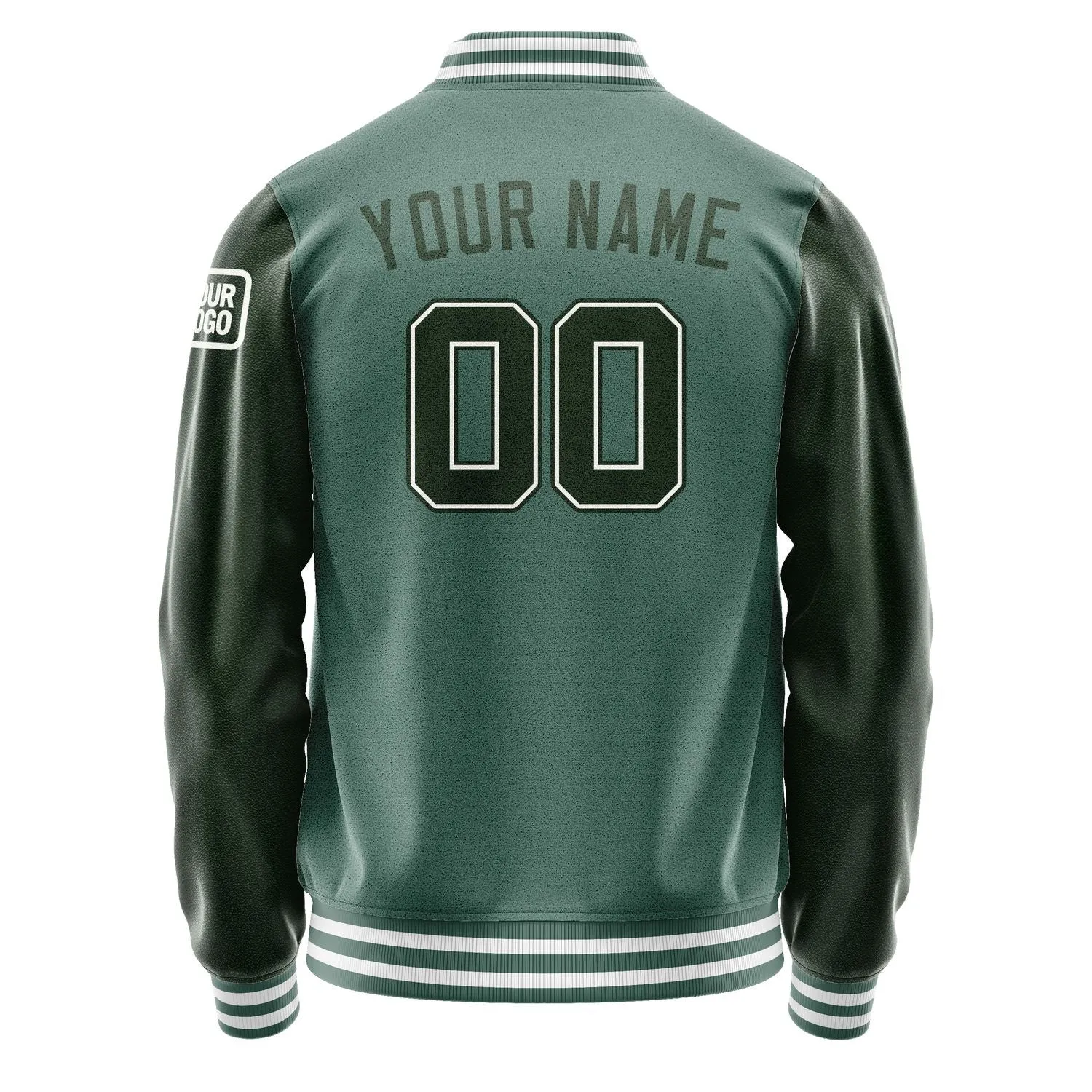 Custom Blue Green Dark Green Jacket sold by Tailorly product image thumbnail 3