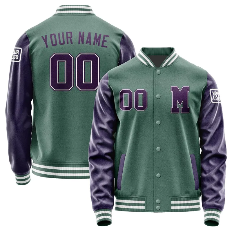 Custom Blue Green Purple Jacket sold by Tailorly