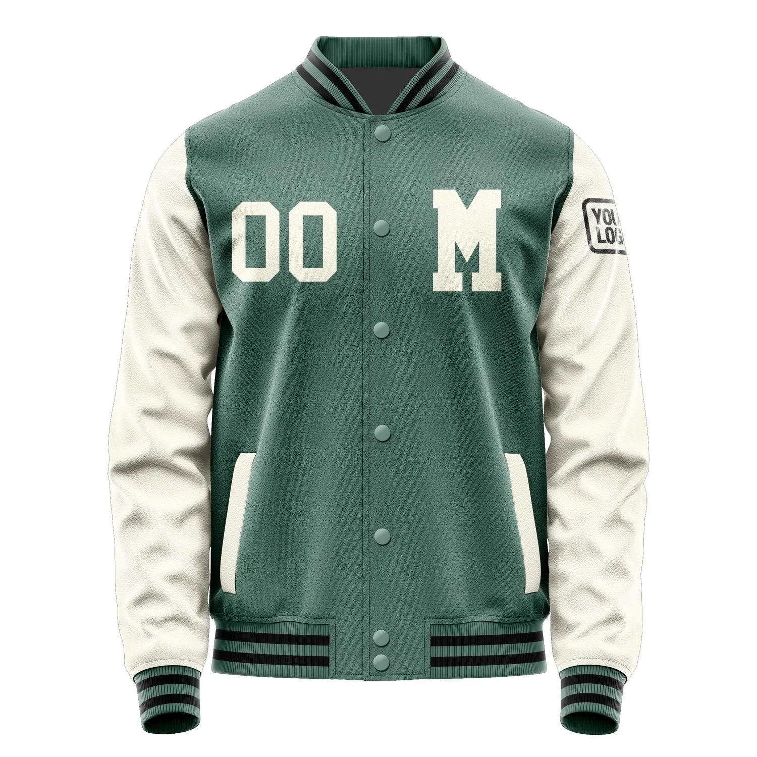 Custom Blue Green Cream Jacket sold by Tailorly product image thumbnail 4