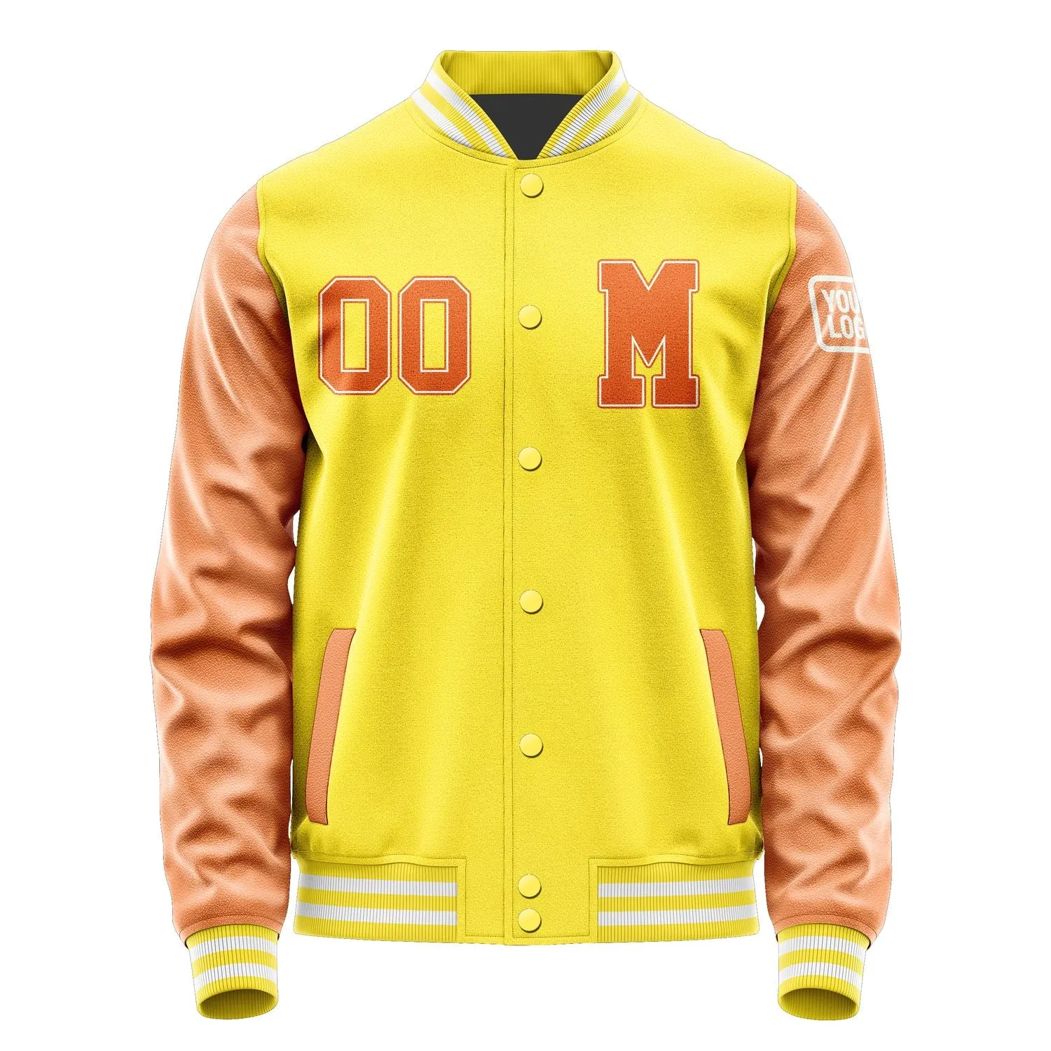 Custom Light Yellow Orange Jacket sold by Tailorly product image thumbnail 4