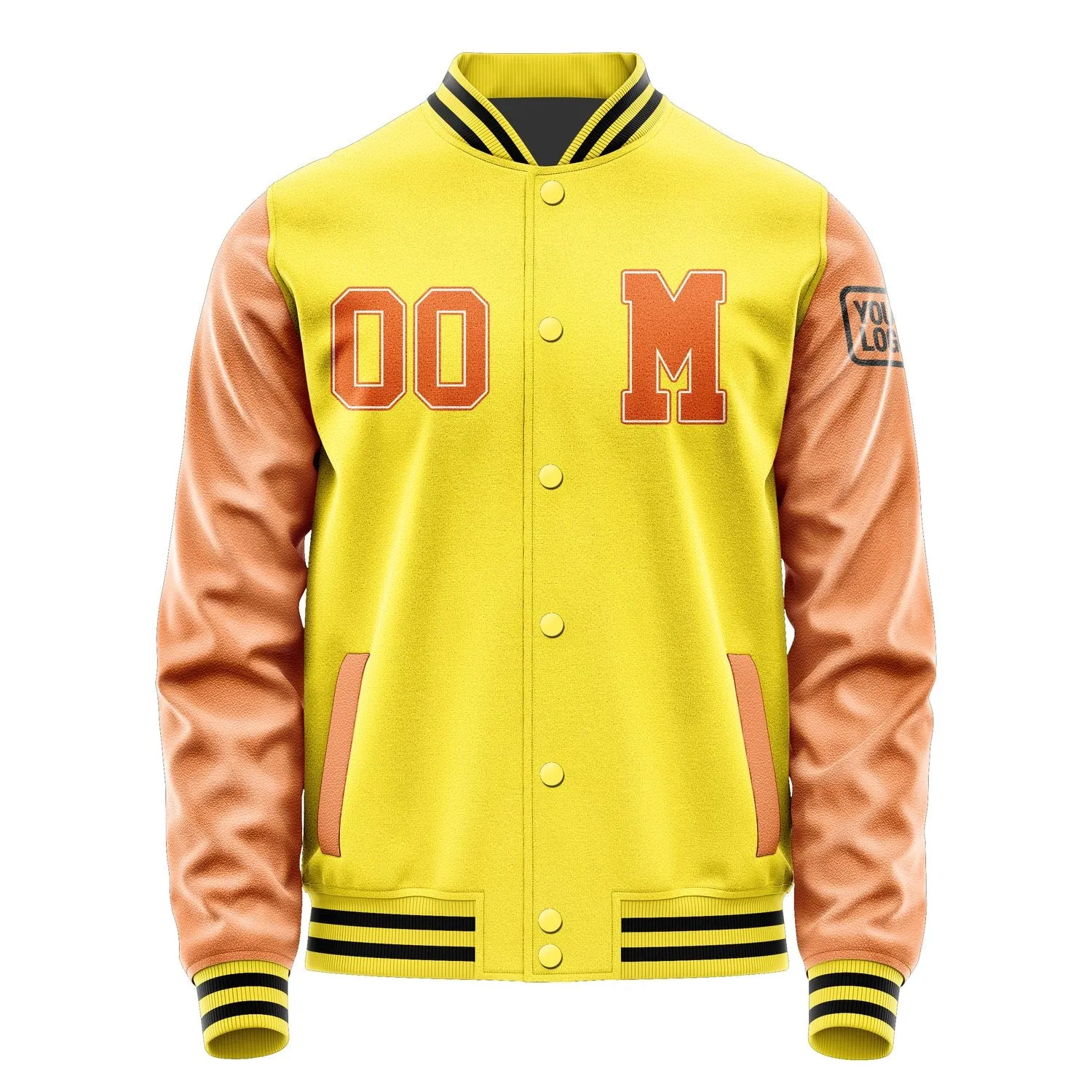 Custom Light Yellow Orange Jacket sold by Tailorly product image thumbnail 4