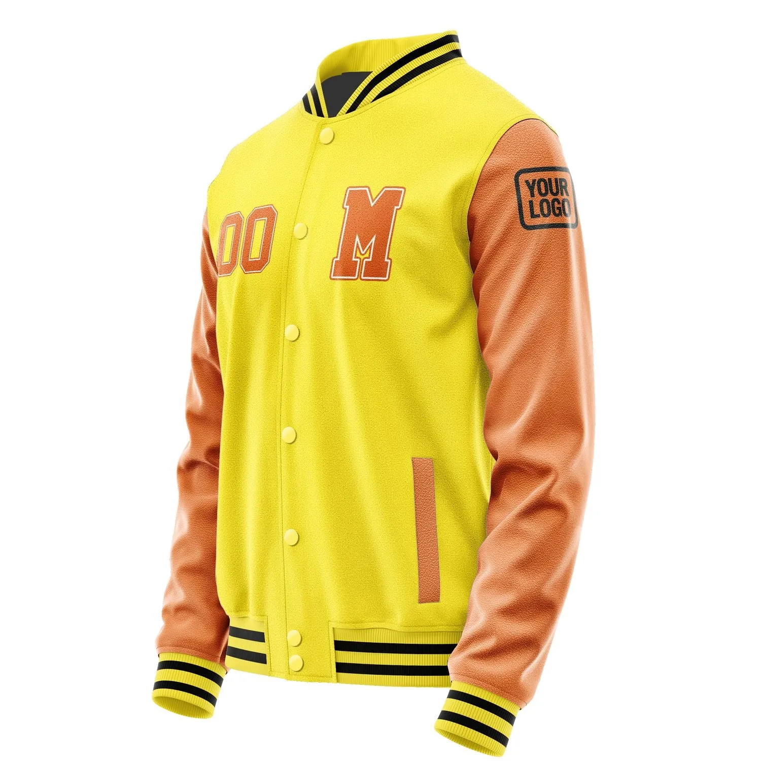 Custom Light Yellow Orange Jacket sold by Tailorly product image thumbnail 2