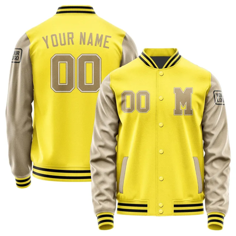 Custom Light Yellow Light Khaki Jacket sold by Tailorly