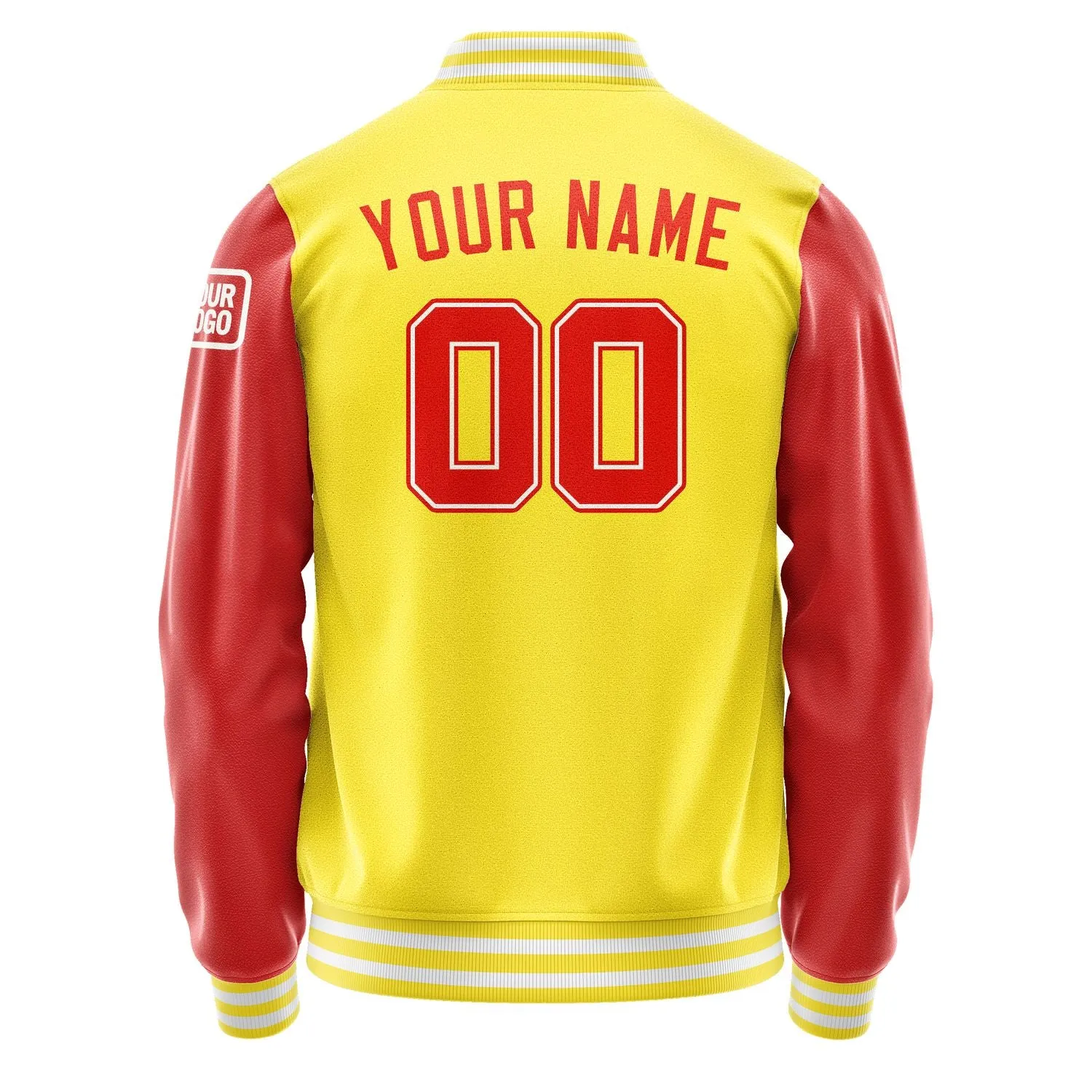Custom Light Yellow Orange Red Jacket sold by Tailorly product image thumbnail 3