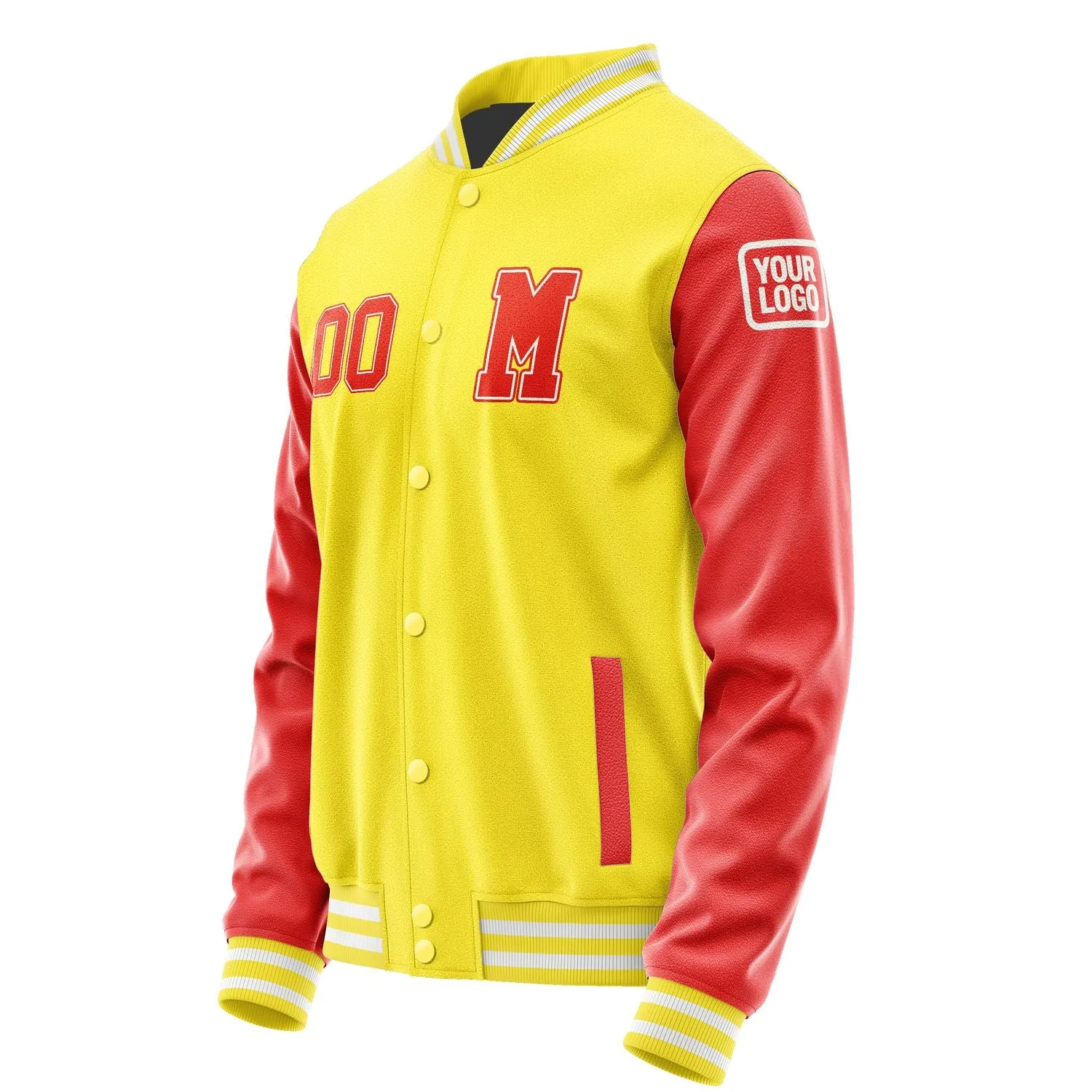Custom Light Yellow Orange Red Jacket sold by Tailorly product image thumbnail 2