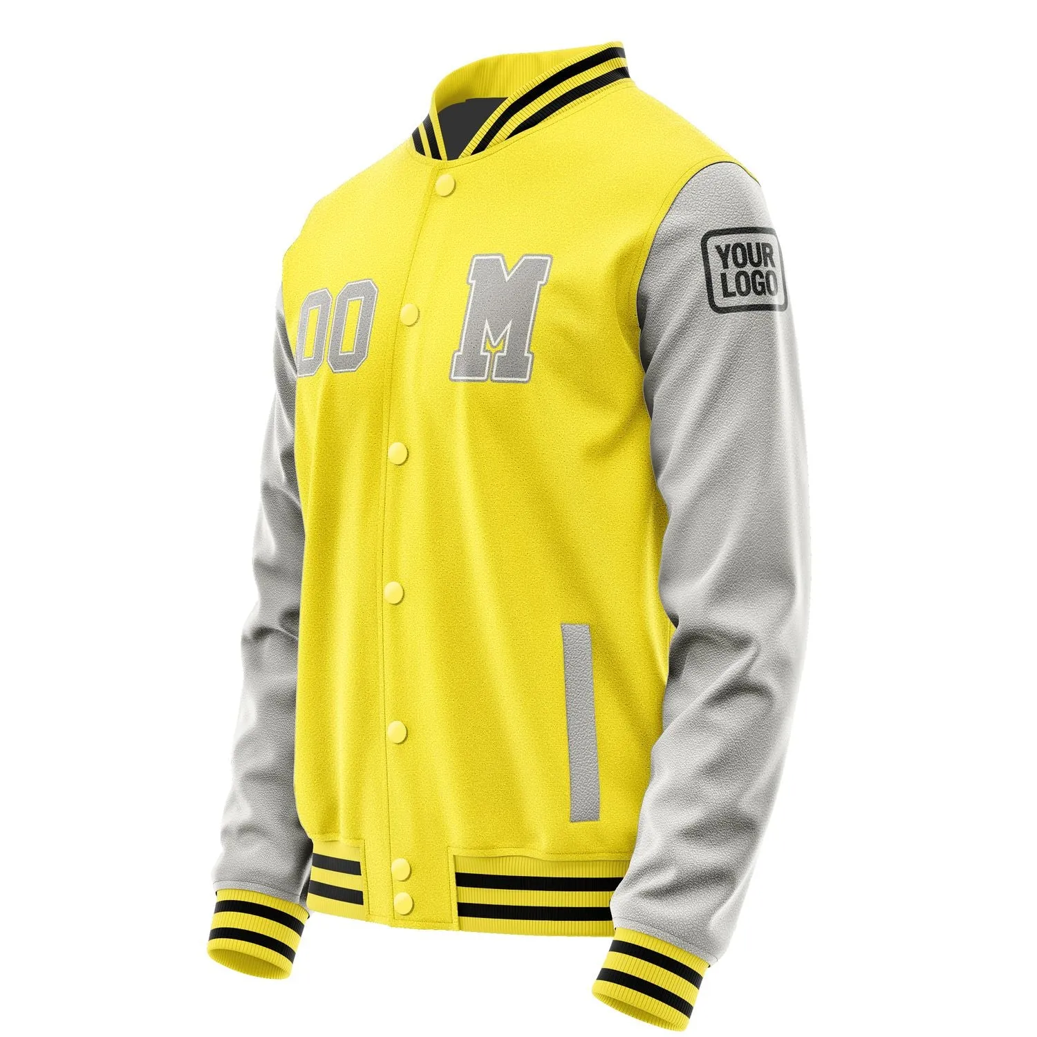 Custom Light Yellow Gray Jacket sold by Tailorly product image thumbnail 2