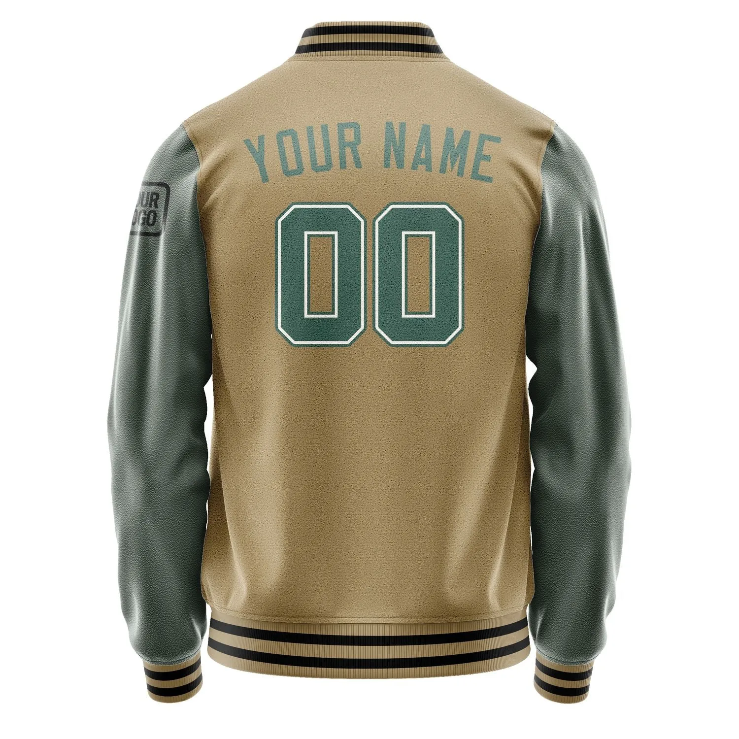 Custom Light Khaki Blue Green Jacket sold by Tailorly product image thumbnail 3