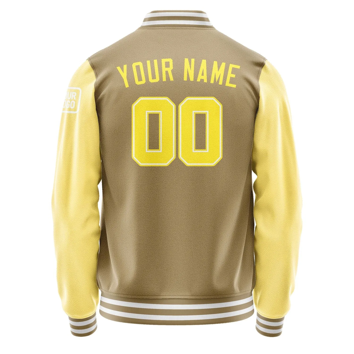Custom Light Khaki Light Yellow Jacket sold by Tailorly product image thumbnail 3