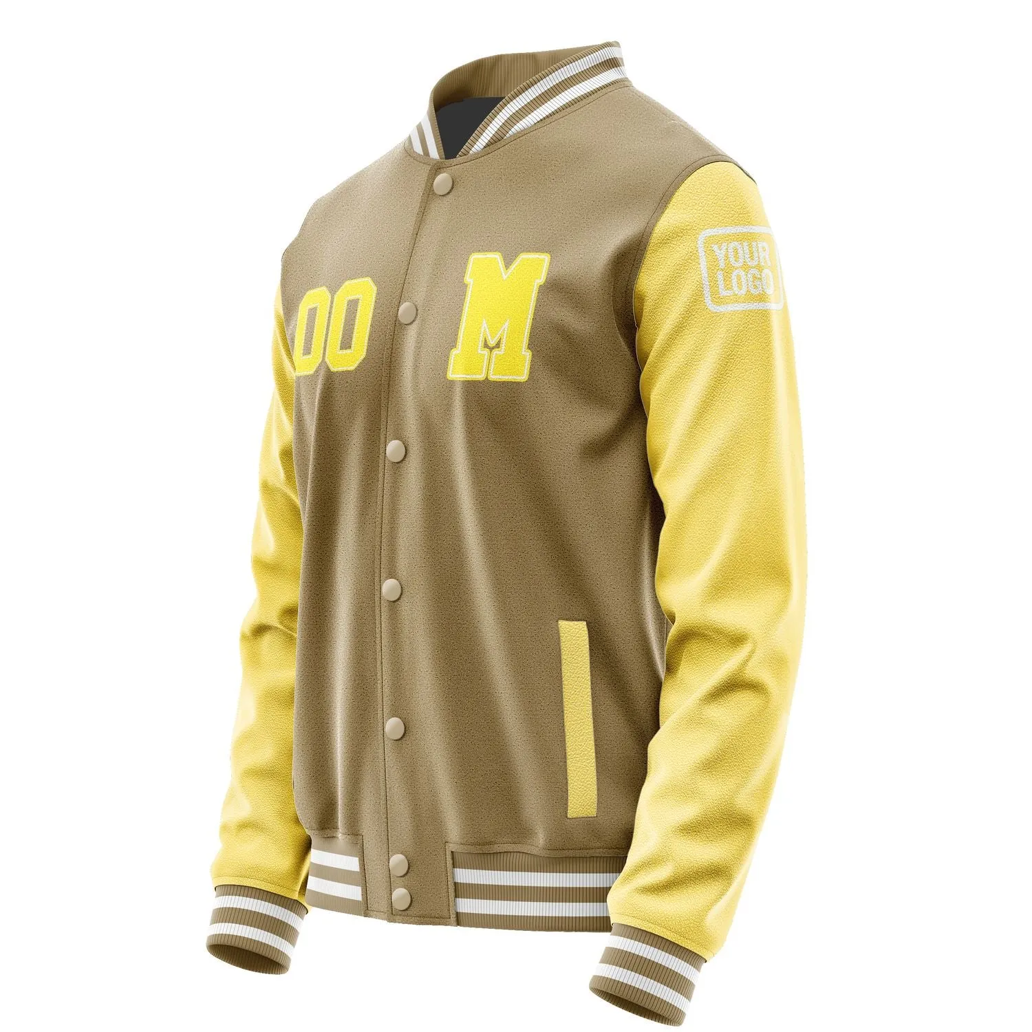Custom Light Khaki Light Yellow Jacket sold by Tailorly product image thumbnail 2