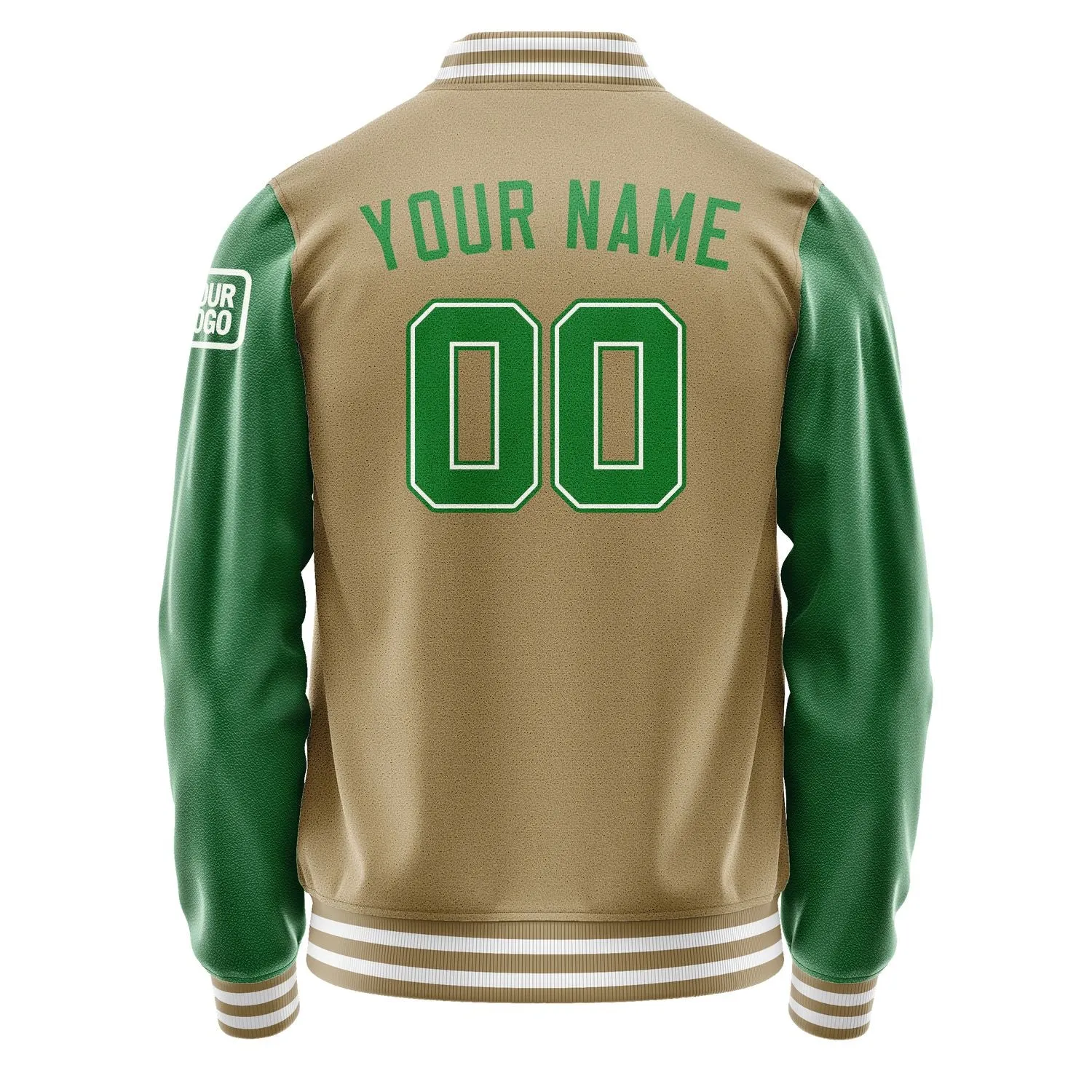 Custom Light Khaki Emerald Green Jacket sold by Tailorly product image thumbnail 3