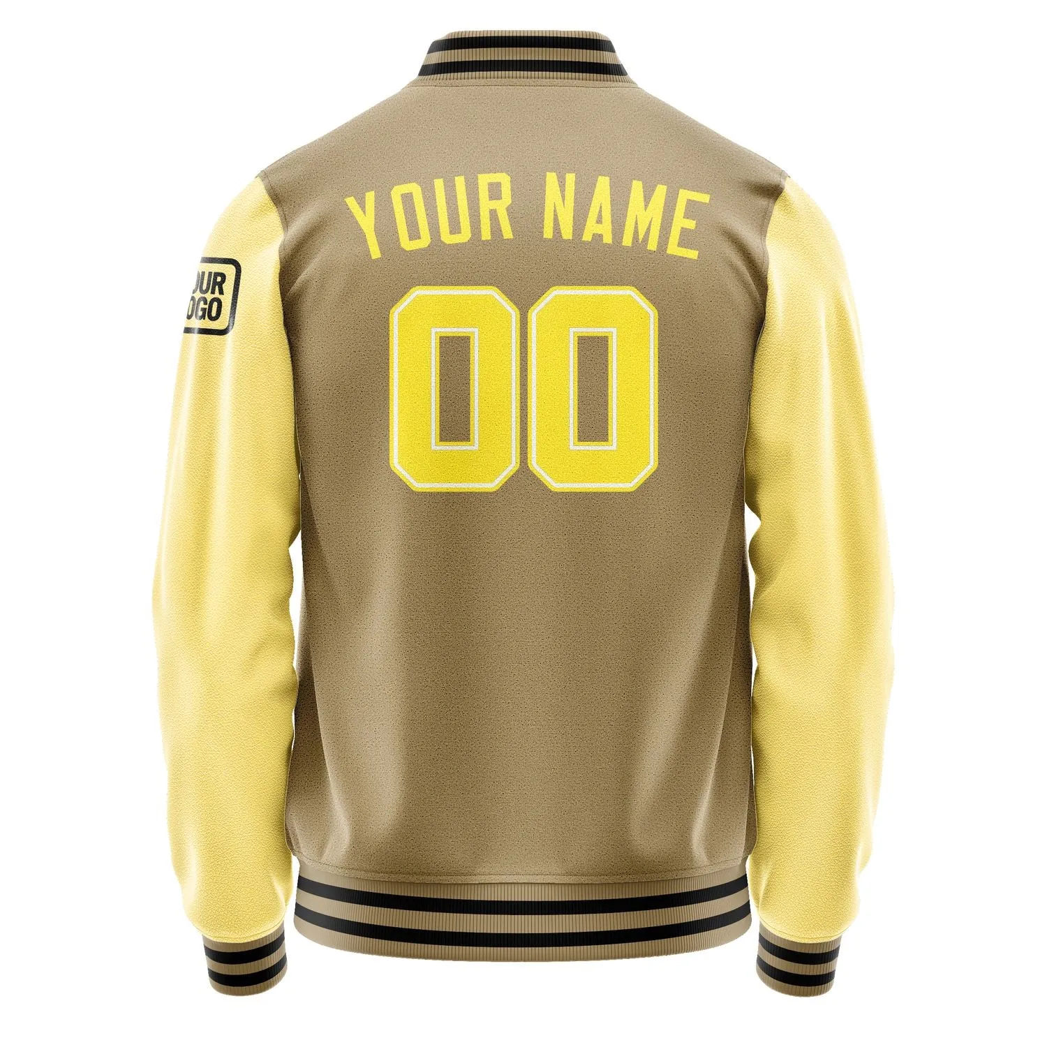 Custom Light Khaki Light Yellow Jacket sold by Tailorly product image thumbnail 3