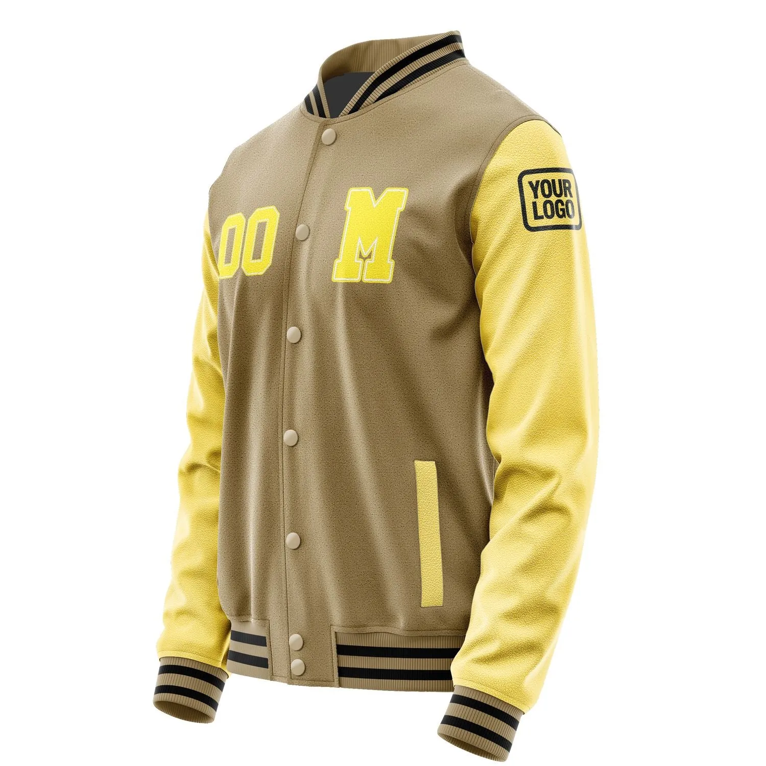 Custom Light Khaki Light Yellow Jacket sold by Tailorly product image thumbnail 2
