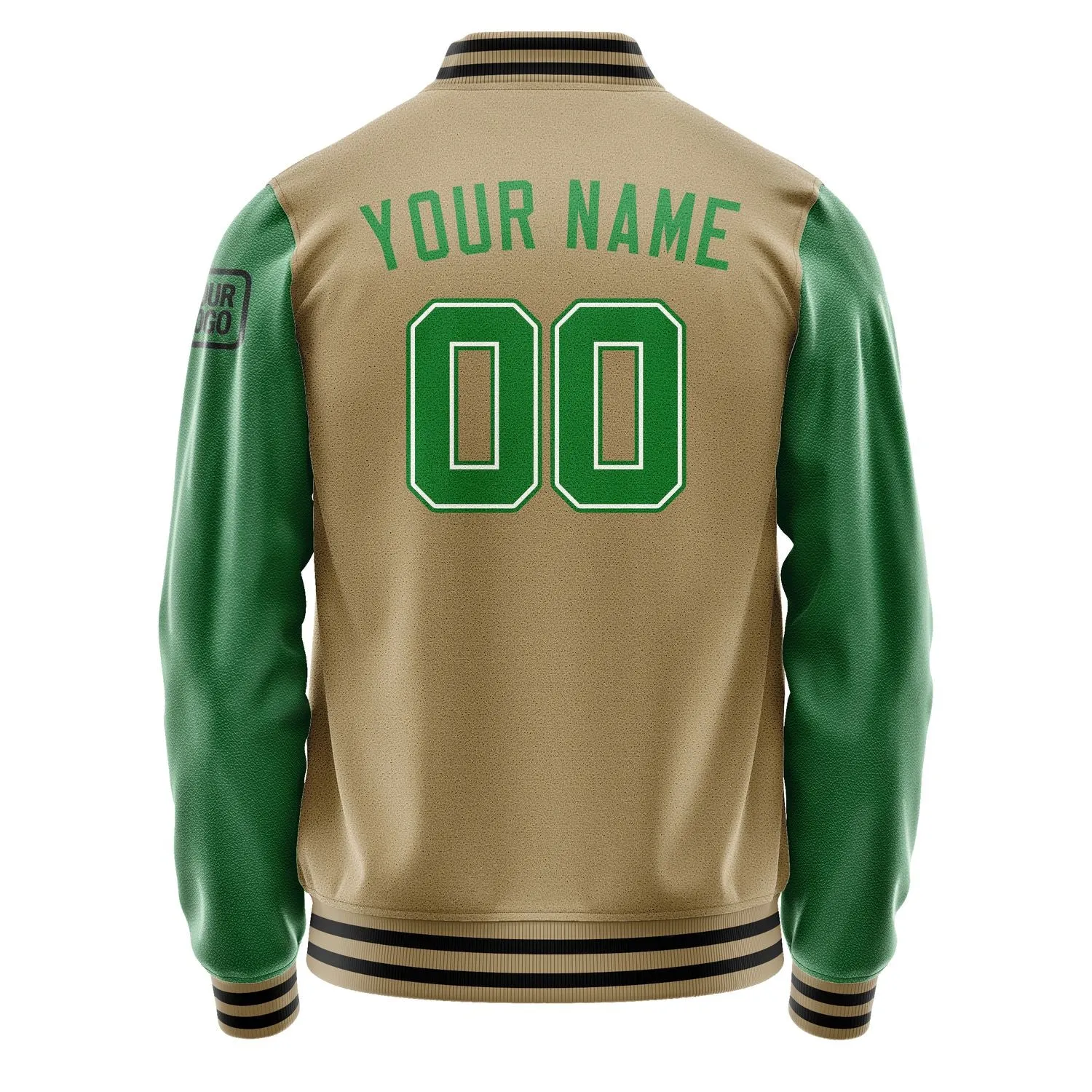 Custom Light Khaki Emerald Green Jacket sold by Tailorly product image thumbnail 3
