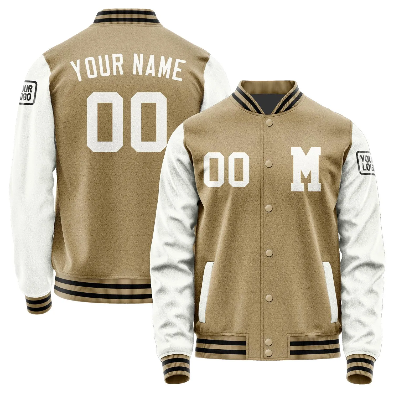 Custom Light Khaki White Jacket sold by Tailorly