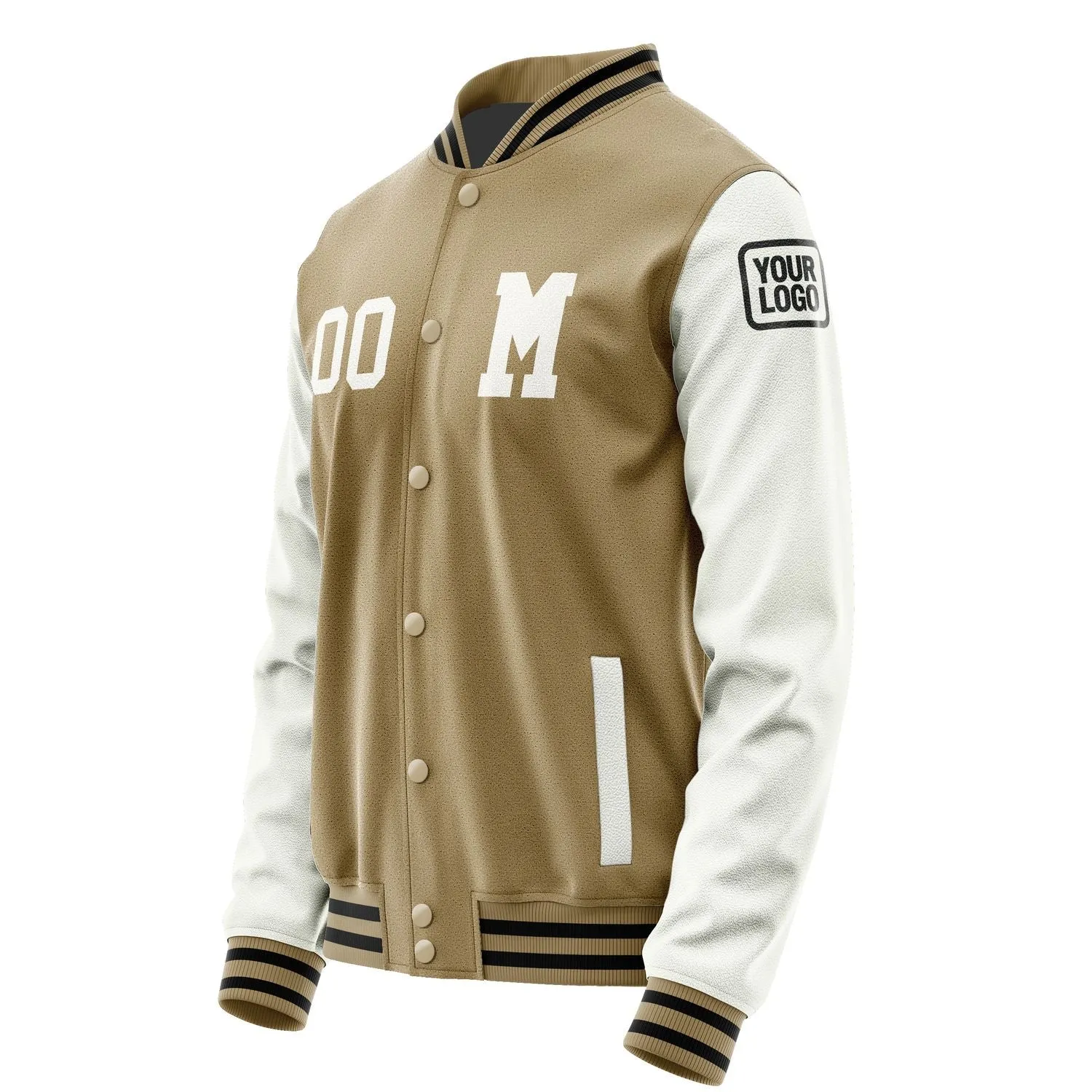 Custom Light Khaki White Jacket sold by Tailorly product image thumbnail 2