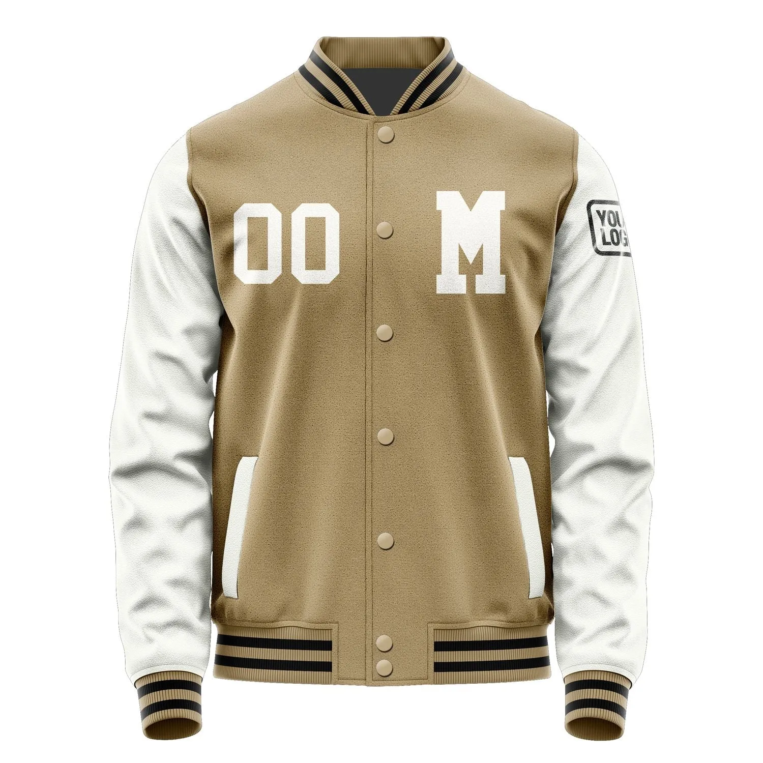 Custom Light Khaki White Jacket sold by Tailorly product image thumbnail 4