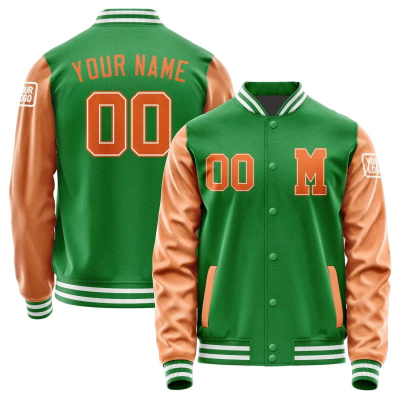 Custom Emerald Green Orange Jacket sold by Tailorly