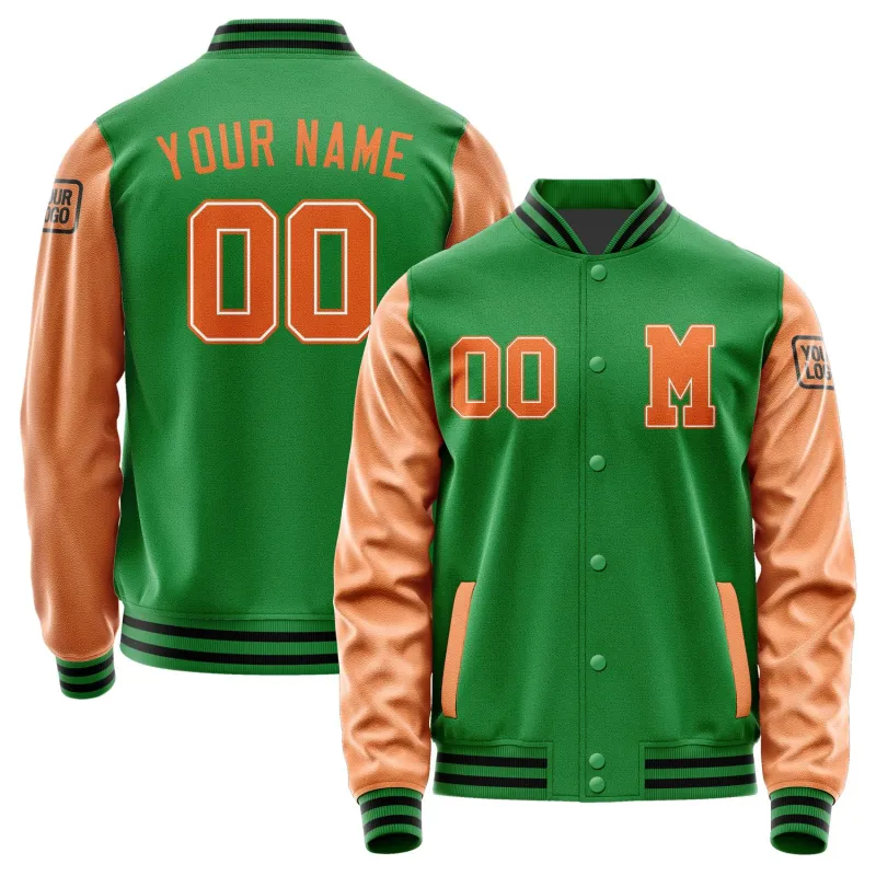 Custom Emerald Green Orange Jacket sold by Tailorly