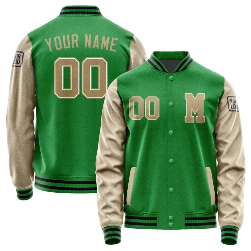 Custom Emerald Green Light Khaki Jacket sold by Tailorly