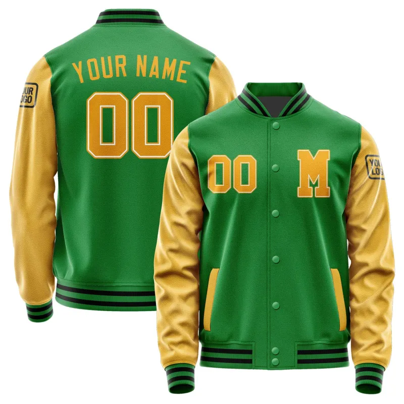 Custom Emerald Green Yellow Jacket sold by Tailorly