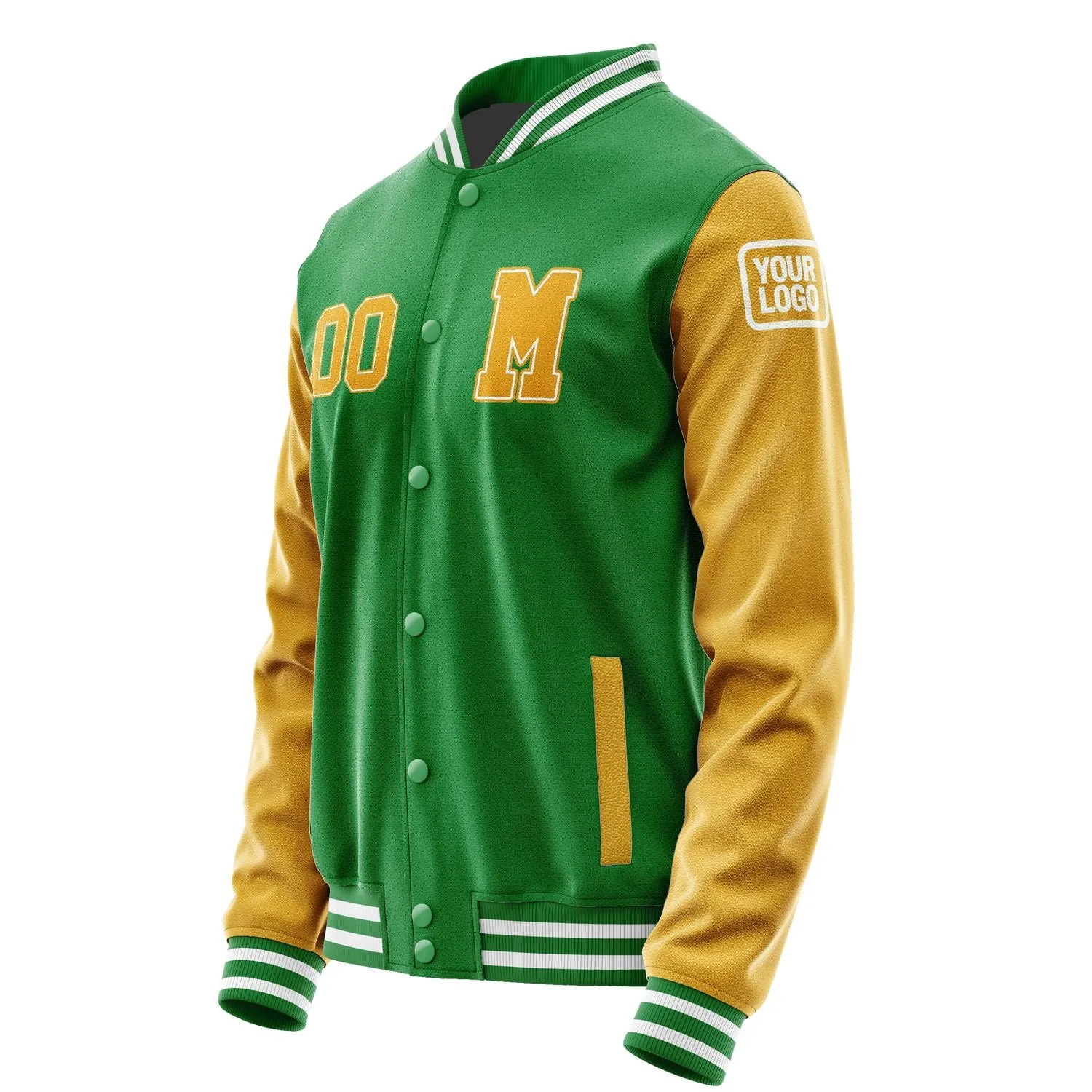 Custom Emerald Green Yellow Jacket sold by Tailorly product image thumbnail 2