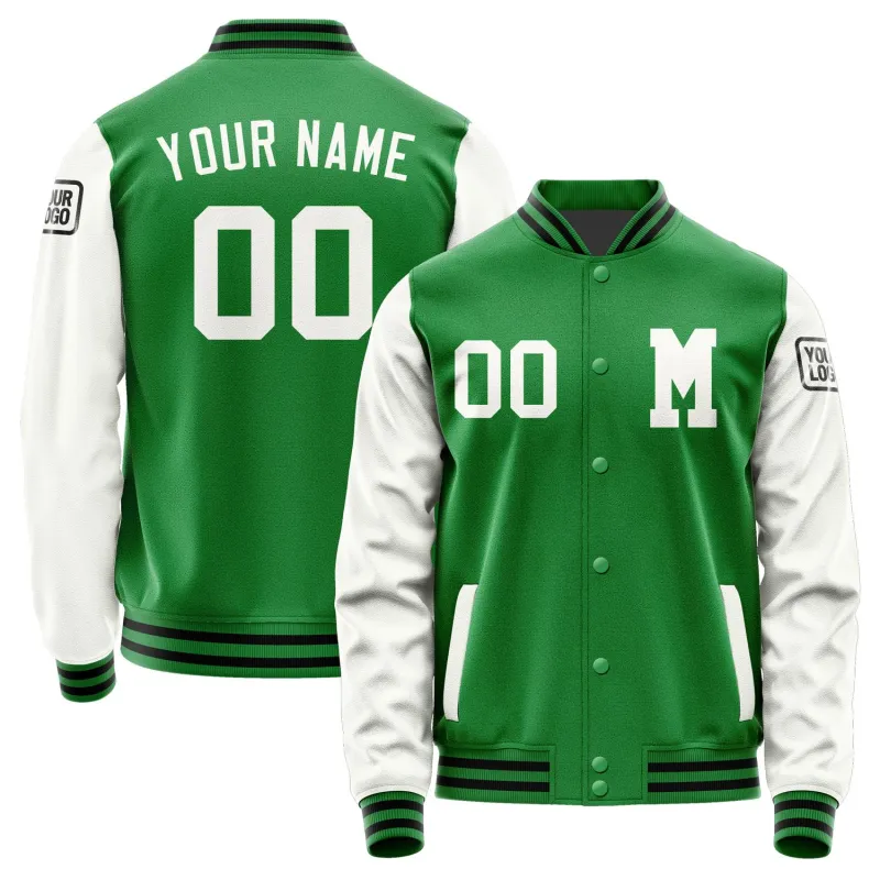 Custom Emerald Green White Jacket sold by Tailorly