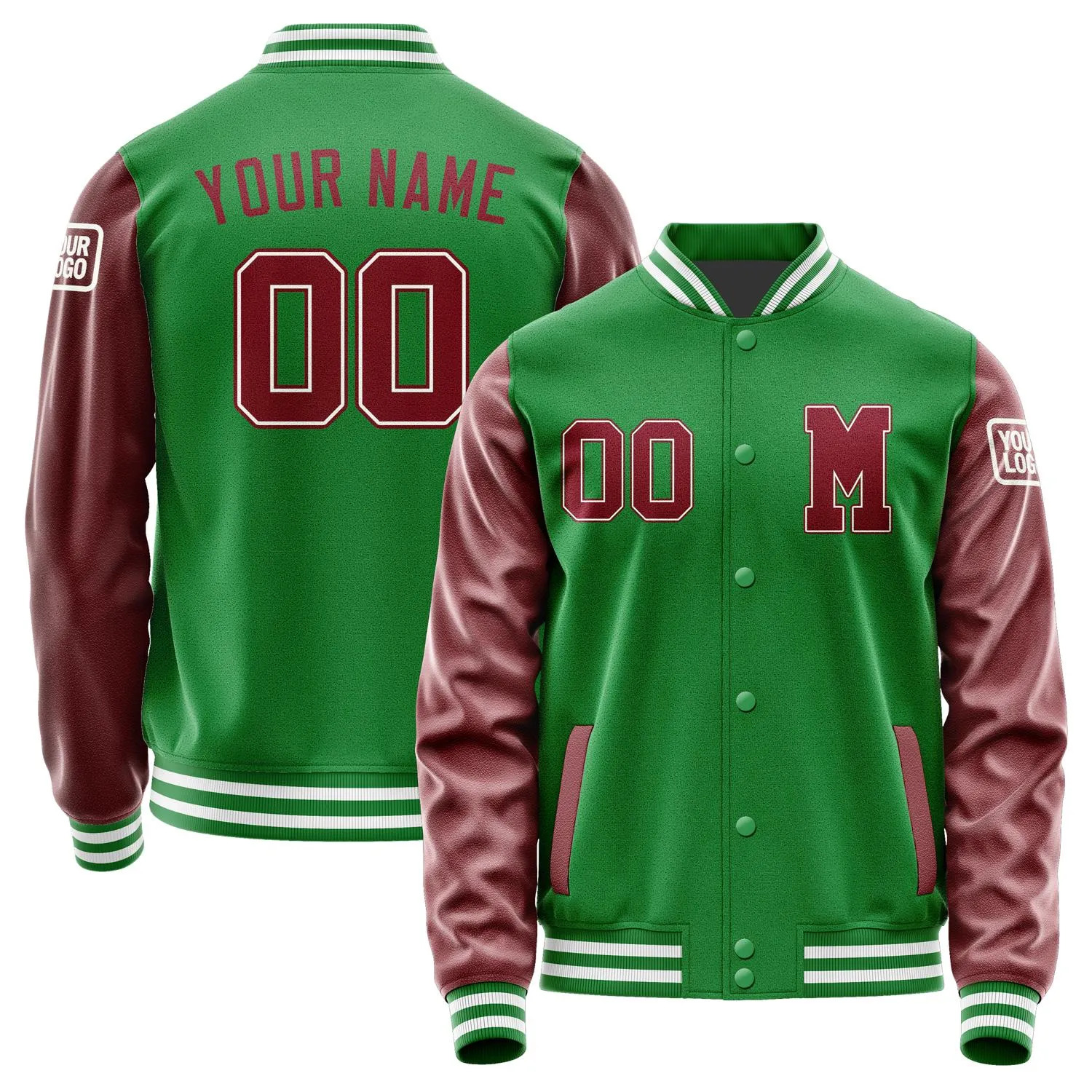 Custom Emerald Green Crimson Red Jacket sold by Tailorly