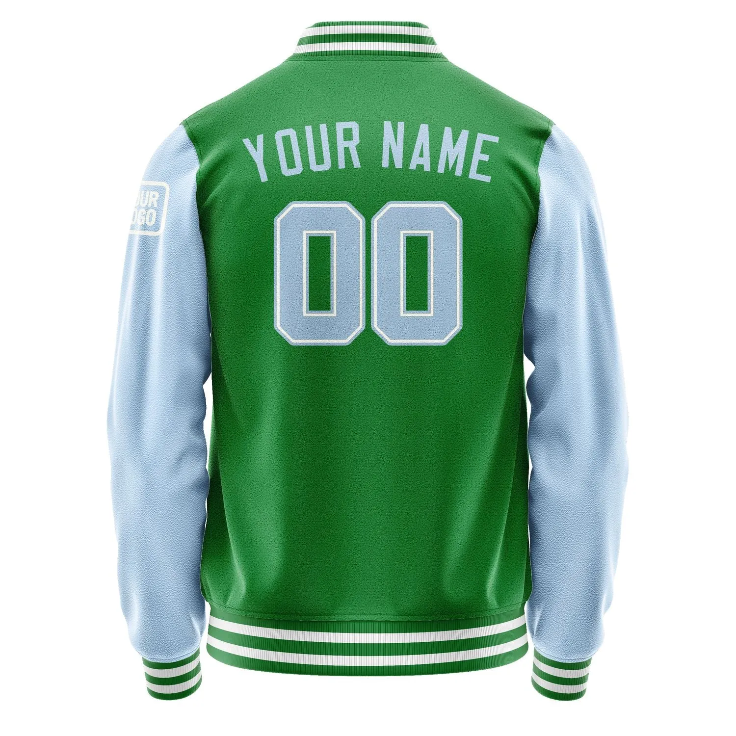 Custom Emerald Green Light Blue Jacket sold by Tailorly product image thumbnail 3