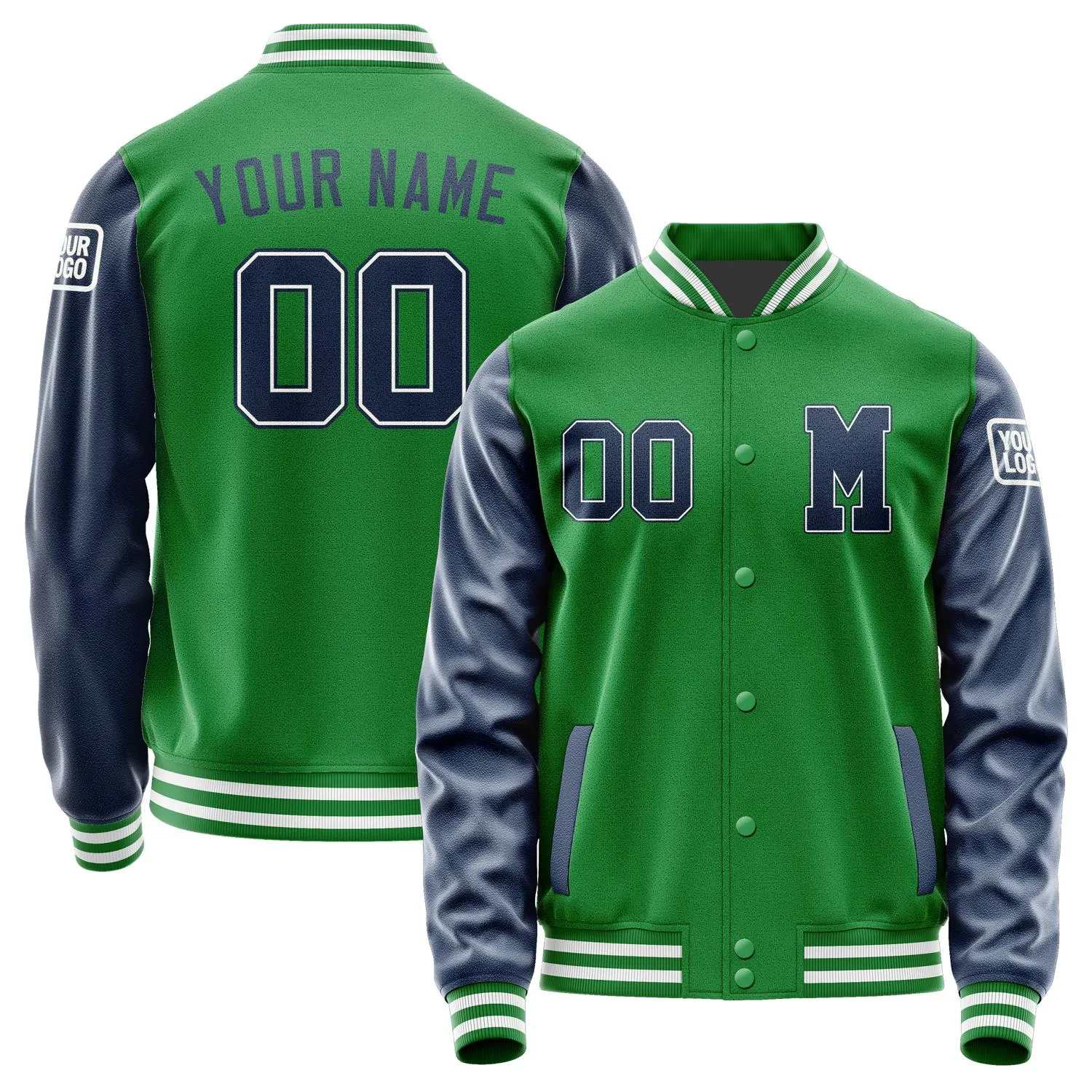 Custom Emerald Green Blue Jacket sold by Tailorly