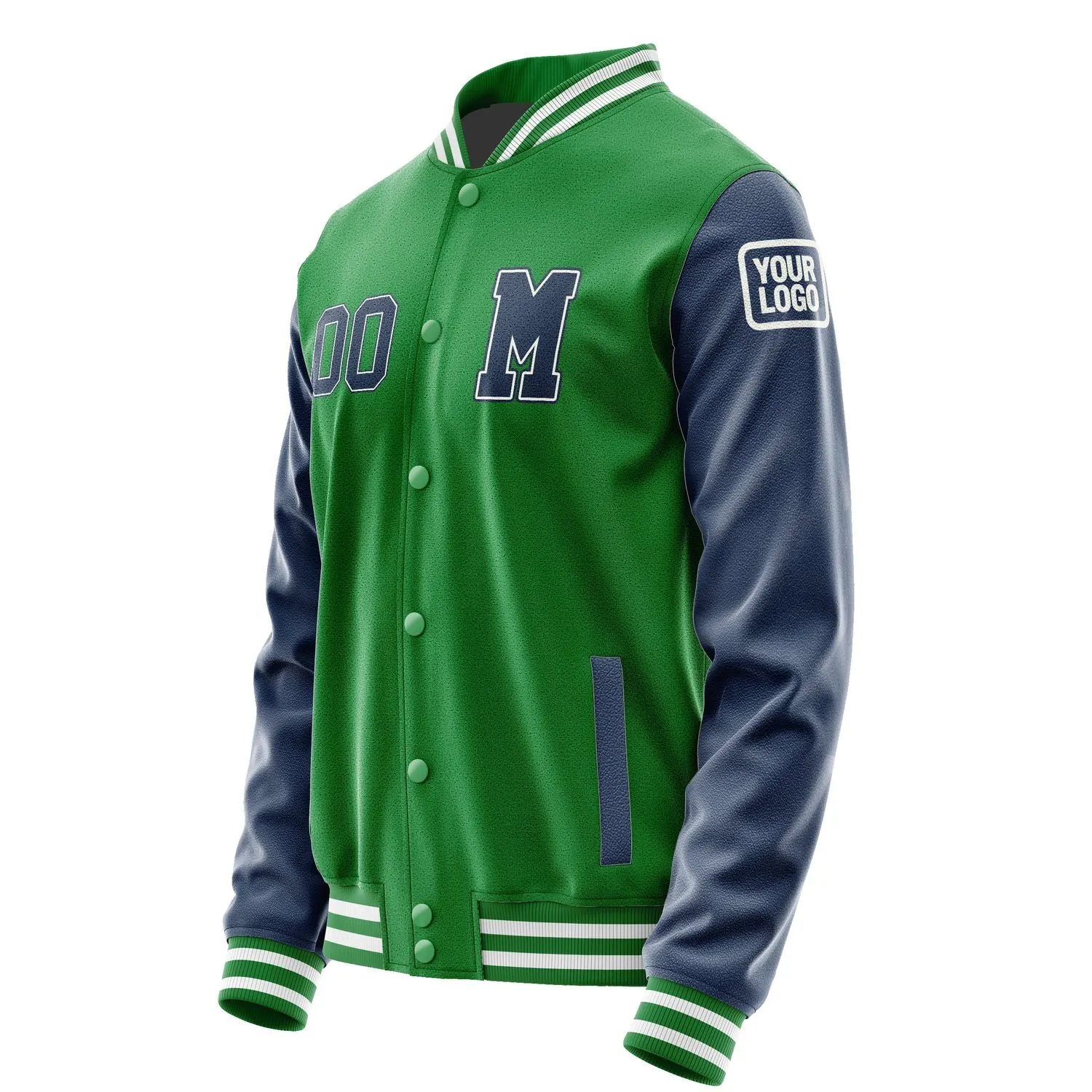 Custom Emerald Green Blue Jacket sold by Tailorly product image thumbnail 2