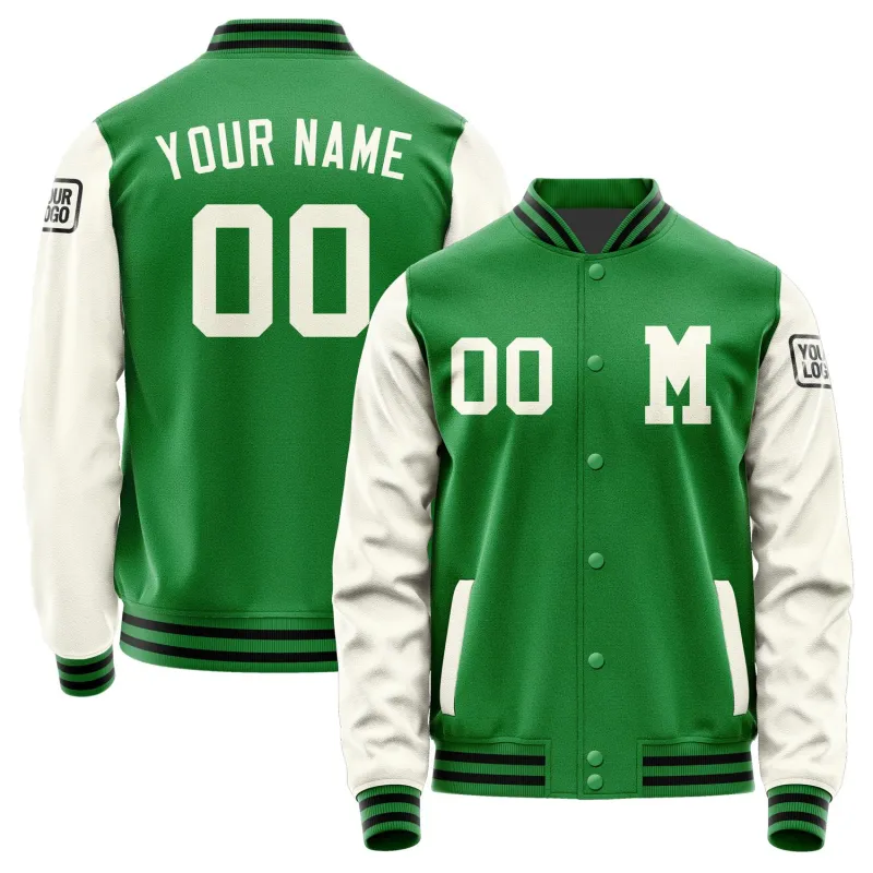 Custom Emerald Green Cream Jacket sold by Tailorly