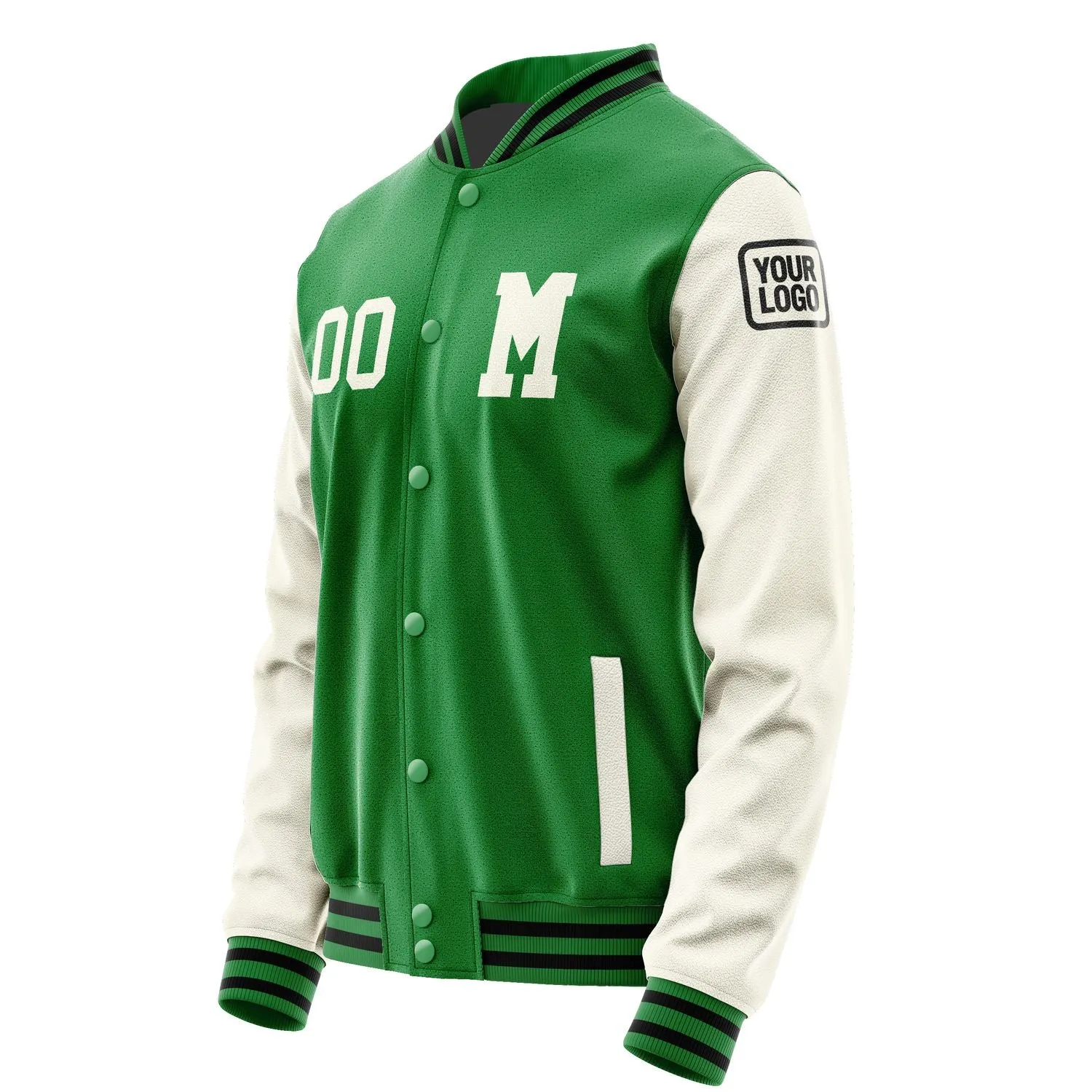 Custom Emerald Green Cream Jacket sold by Tailorly product image thumbnail 2