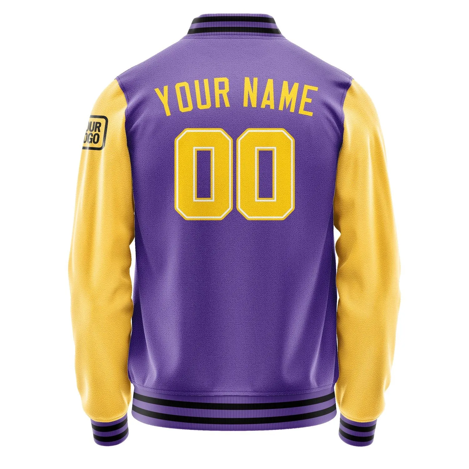 Custom Light Purple Gold Jacket sold by Tailorly product image thumbnail 3