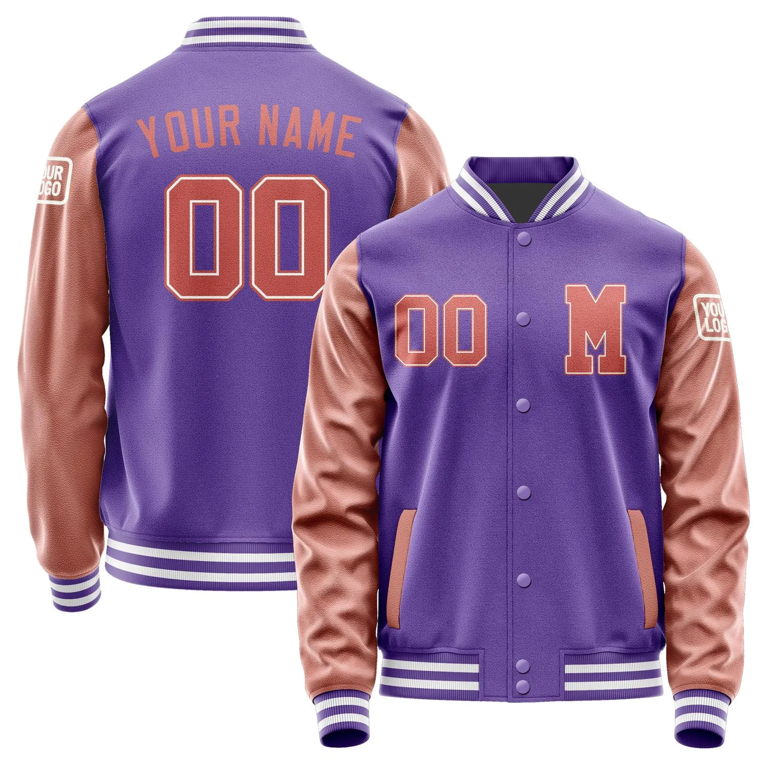 Custom Light Purple Copper Rose Jacket sold by Tailorly
