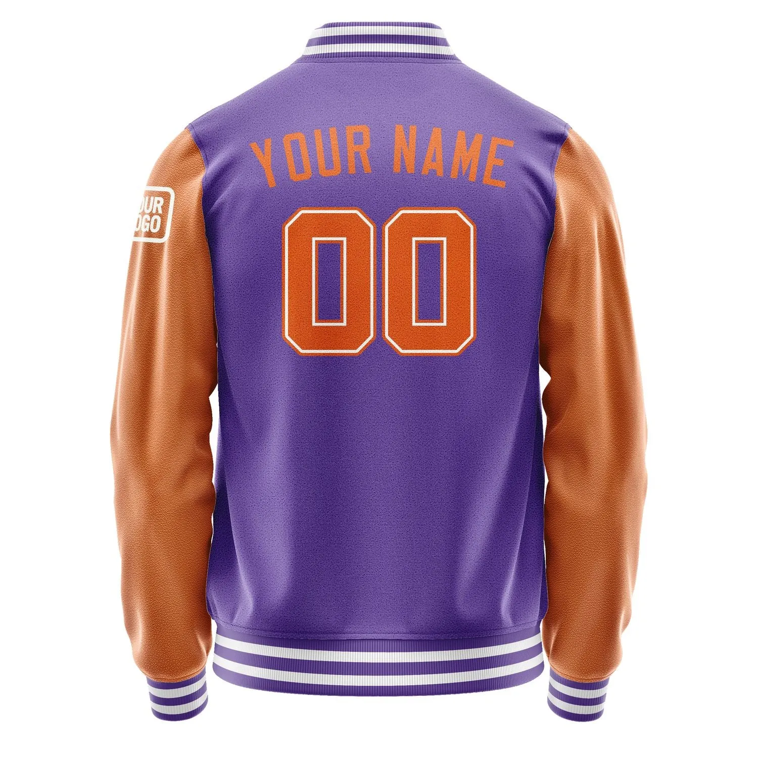Custom Light Purple Orange Jacket sold by Tailorly product image thumbnail 3