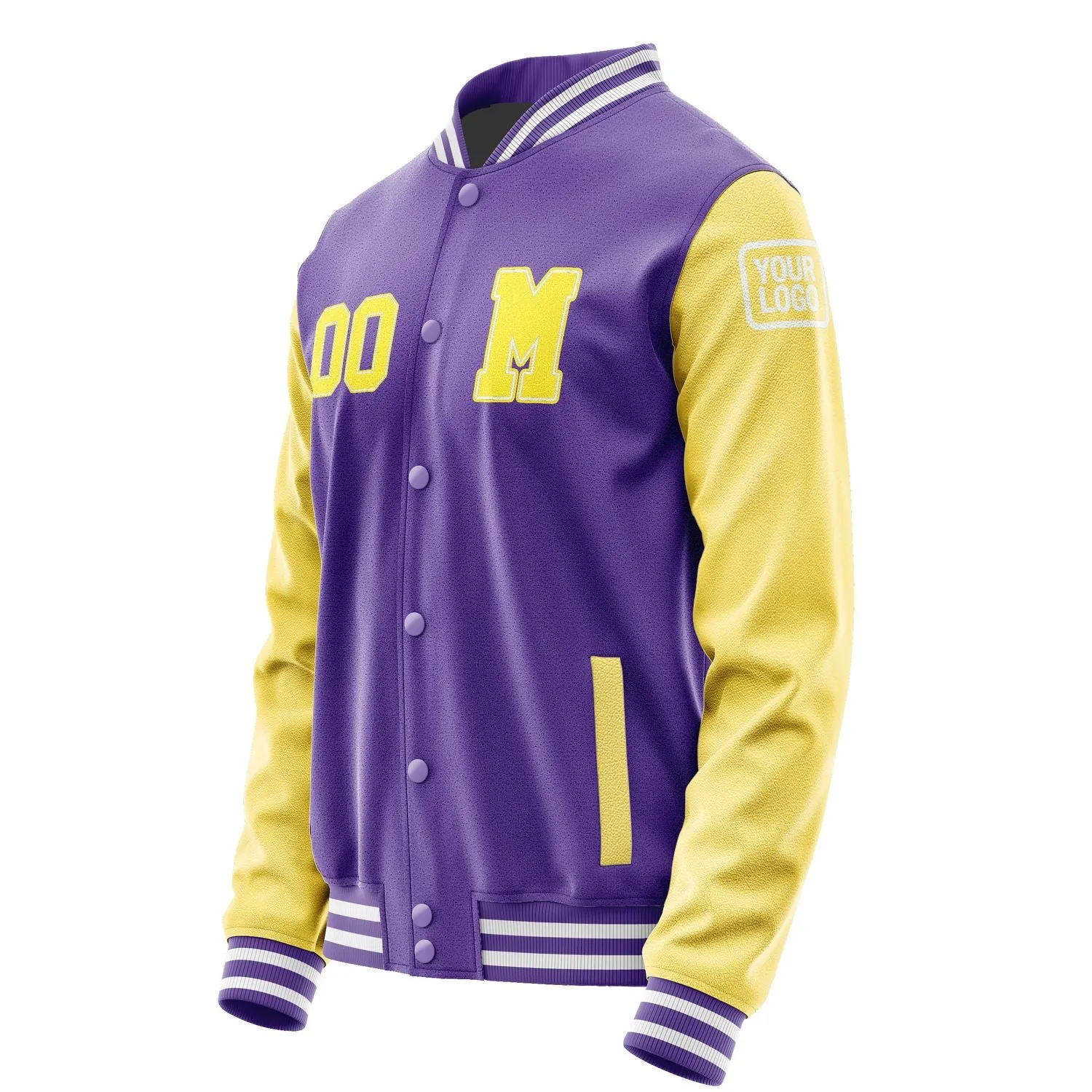 Custom Light Purple Light Yellow Jacket sold by Tailorly product image thumbnail 2