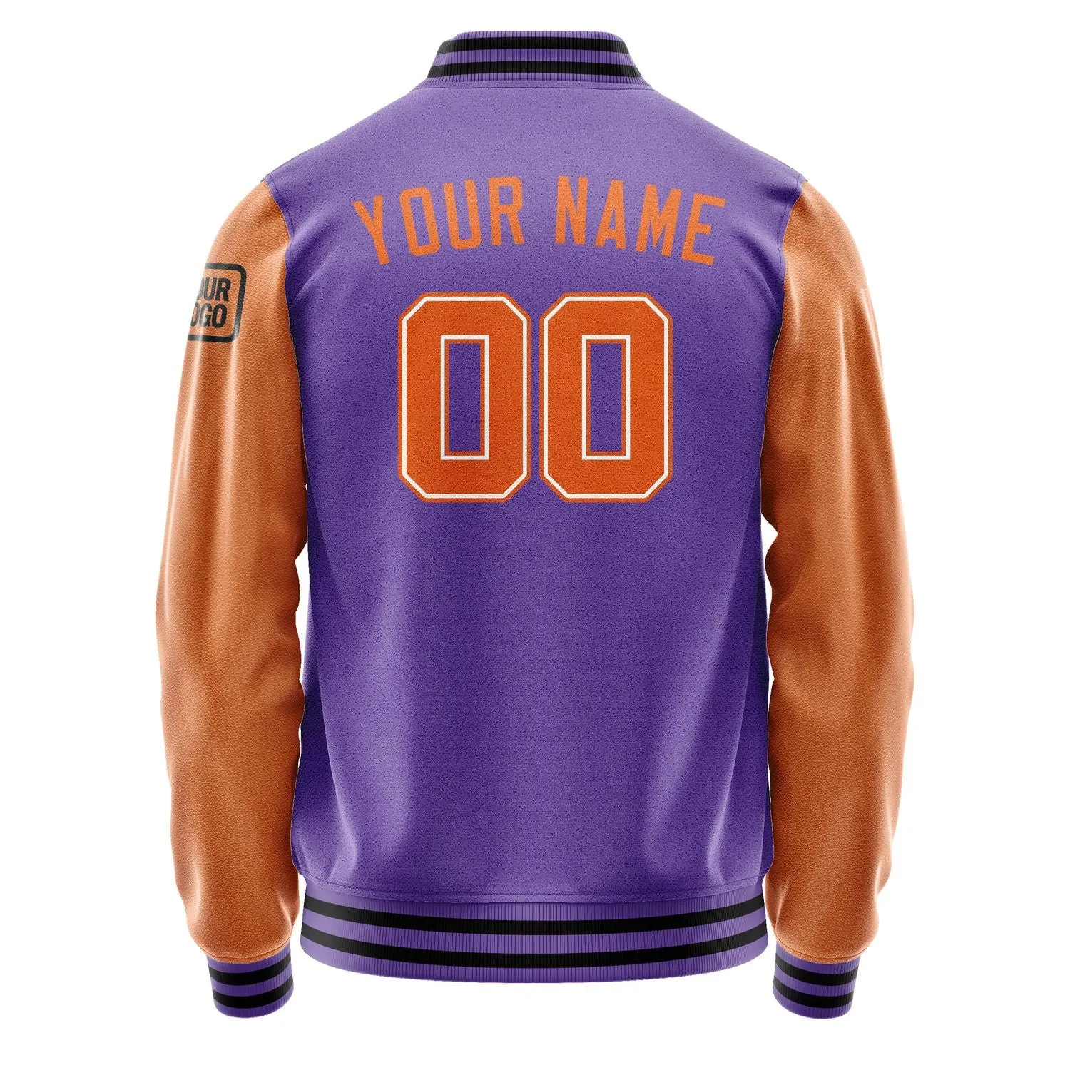 Custom Light Purple Orange Jacket sold by Tailorly product image thumbnail 3