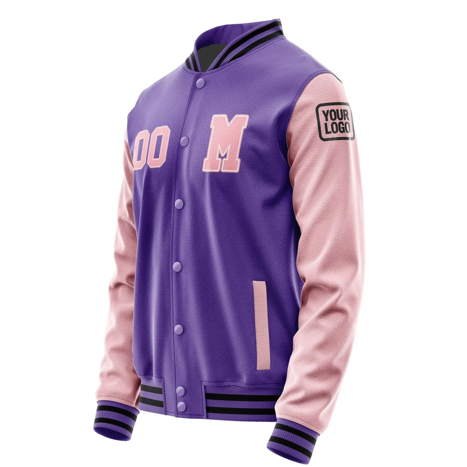 Custom Light Purple Light Pink Jacket sold by Tailorly product image thumbnail 2