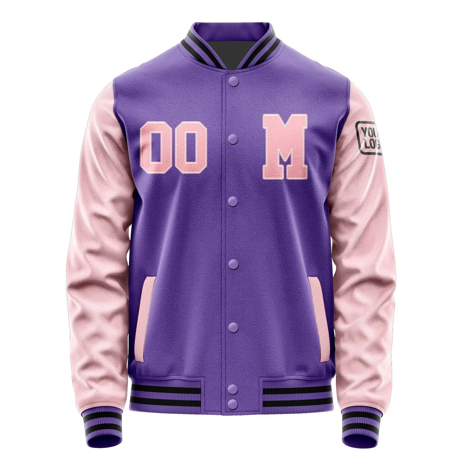 Custom Light Purple Light Pink Jacket sold by Tailorly product image thumbnail 4