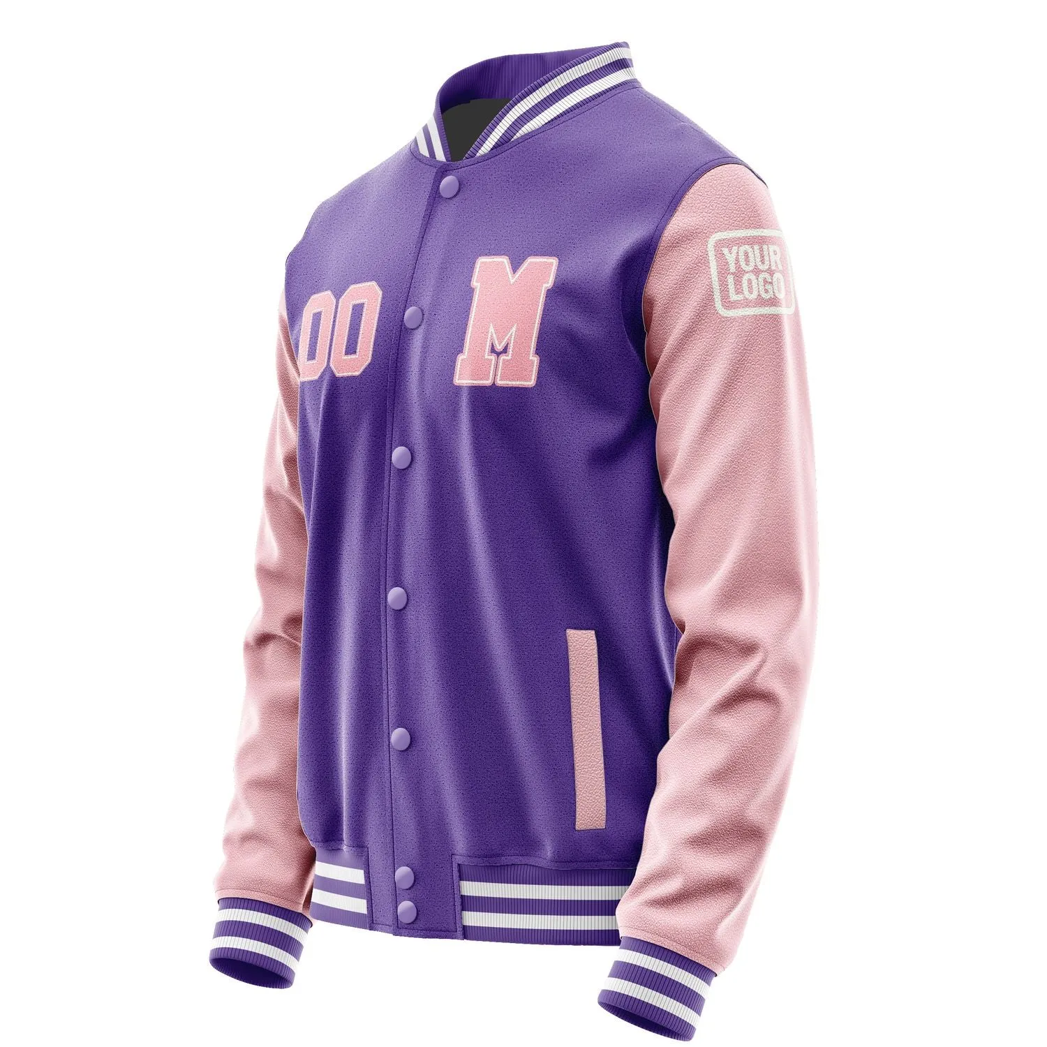 Custom Light Purple Light Pink Jacket sold by Tailorly product image thumbnail 2