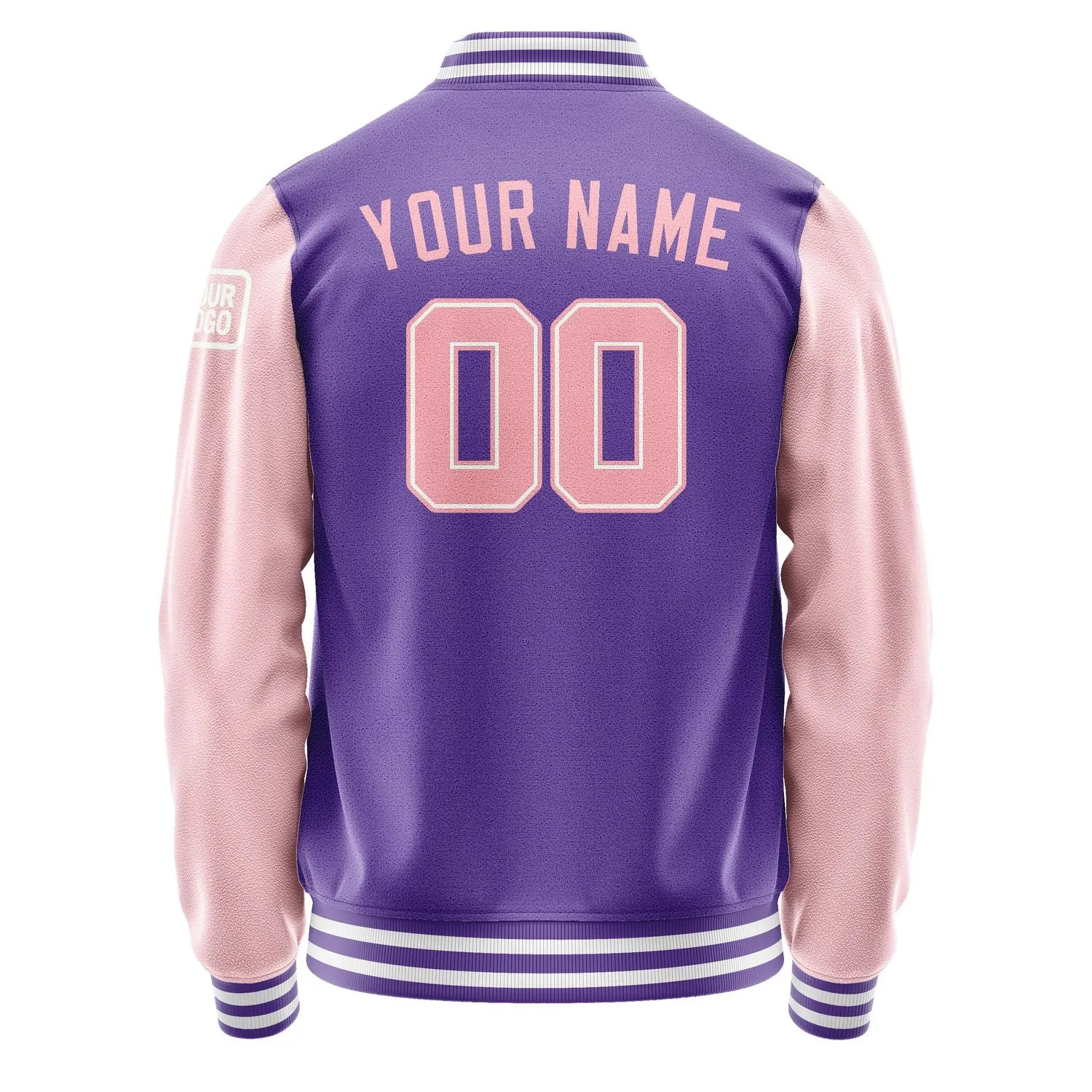 Custom Light Purple Light Pink Jacket sold by Tailorly product image thumbnail 3