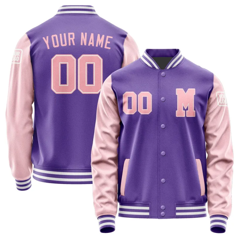 Custom Light Purple Light Pink Jacket sold by Tailorly