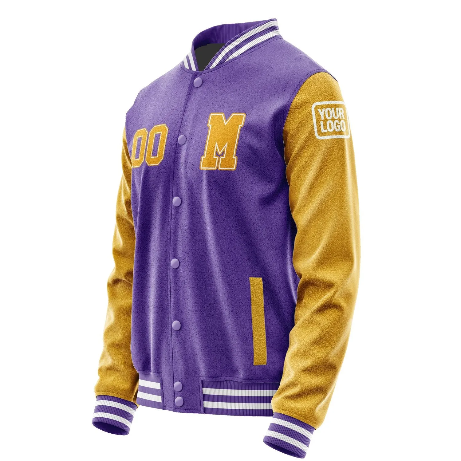 Custom Light Purple Yellow Jacket sold by Tailorly product image thumbnail 2
