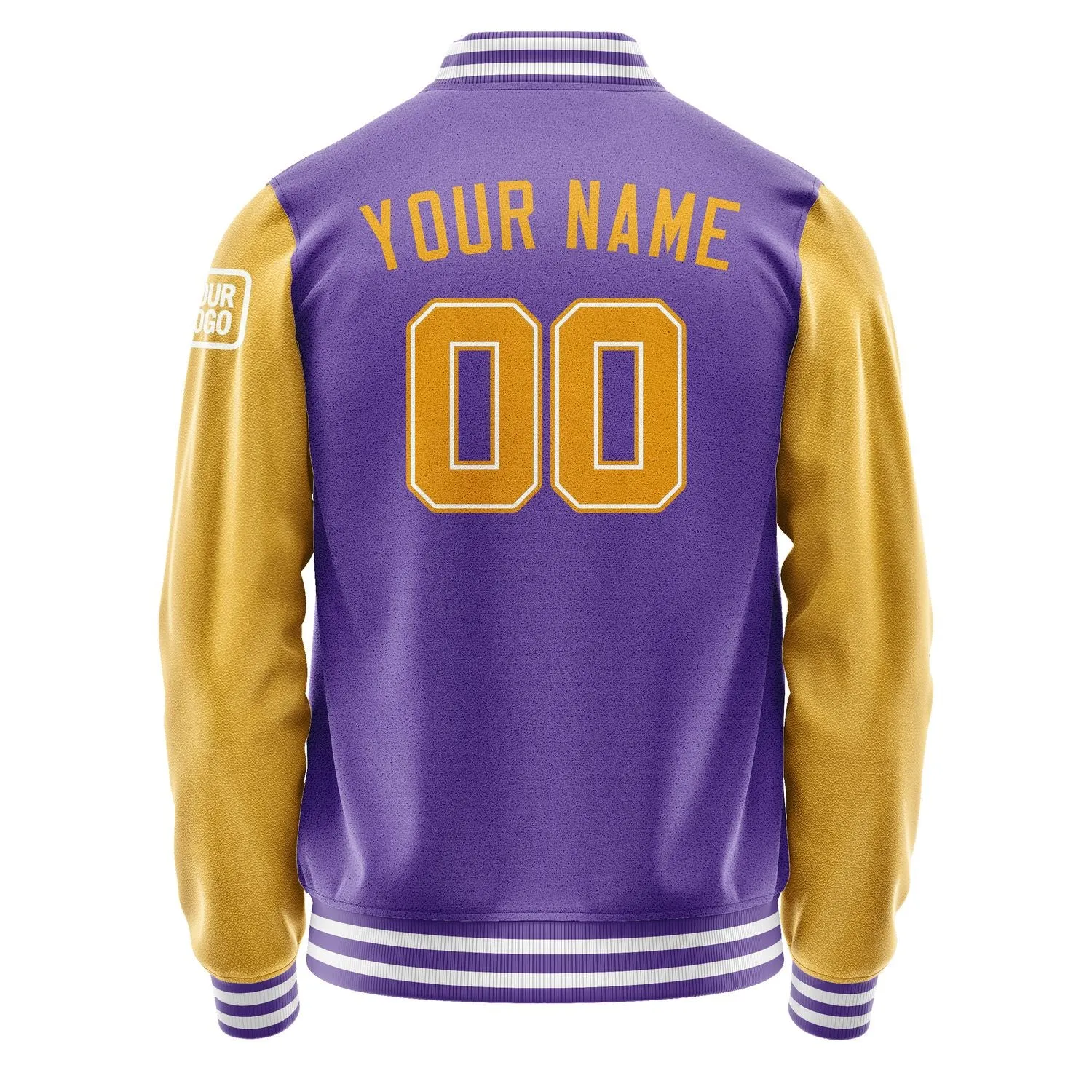 Custom Light Purple Yellow Jacket sold by Tailorly product image thumbnail 3