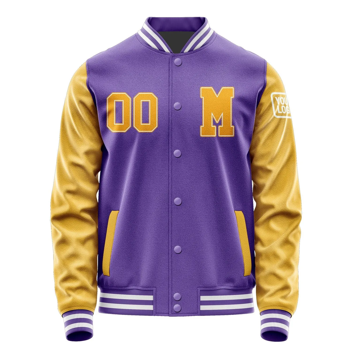 Custom Light Purple Yellow Jacket sold by Tailorly product image thumbnail 4